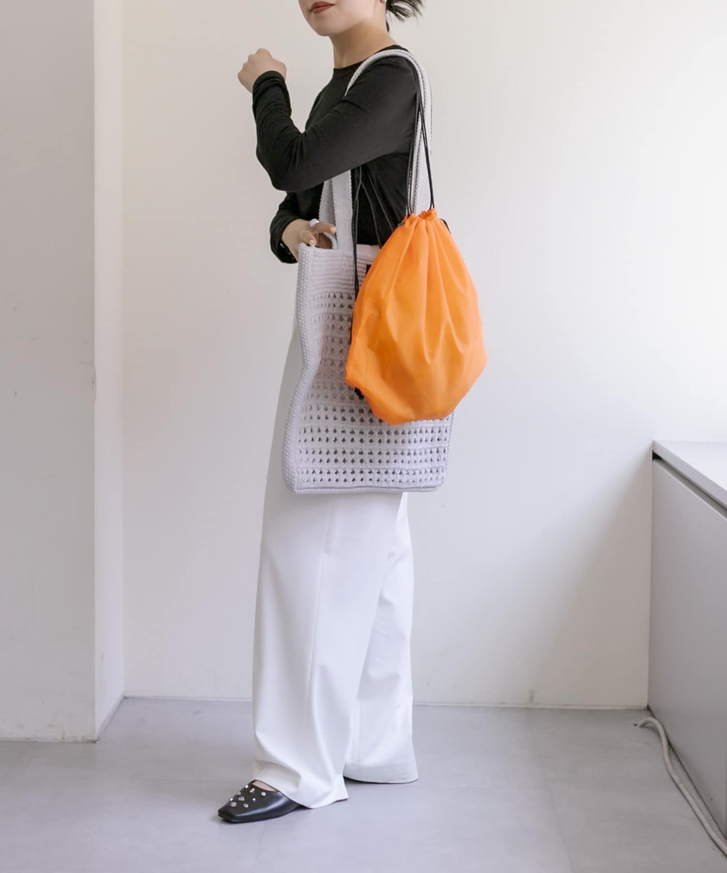 OUTLET(アウトレット) 【ear PAPILLONNER】【c/est（シーエ）】セパレートニットバッグ