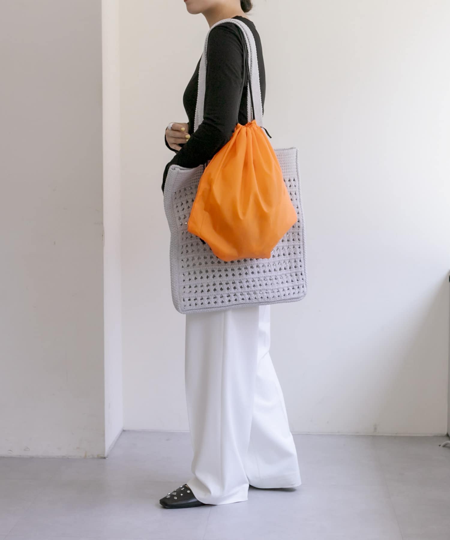 OUTLET(アウトレット) 【ear PAPILLONNER】【c/est（シーエ）】セパレートニットバッグ