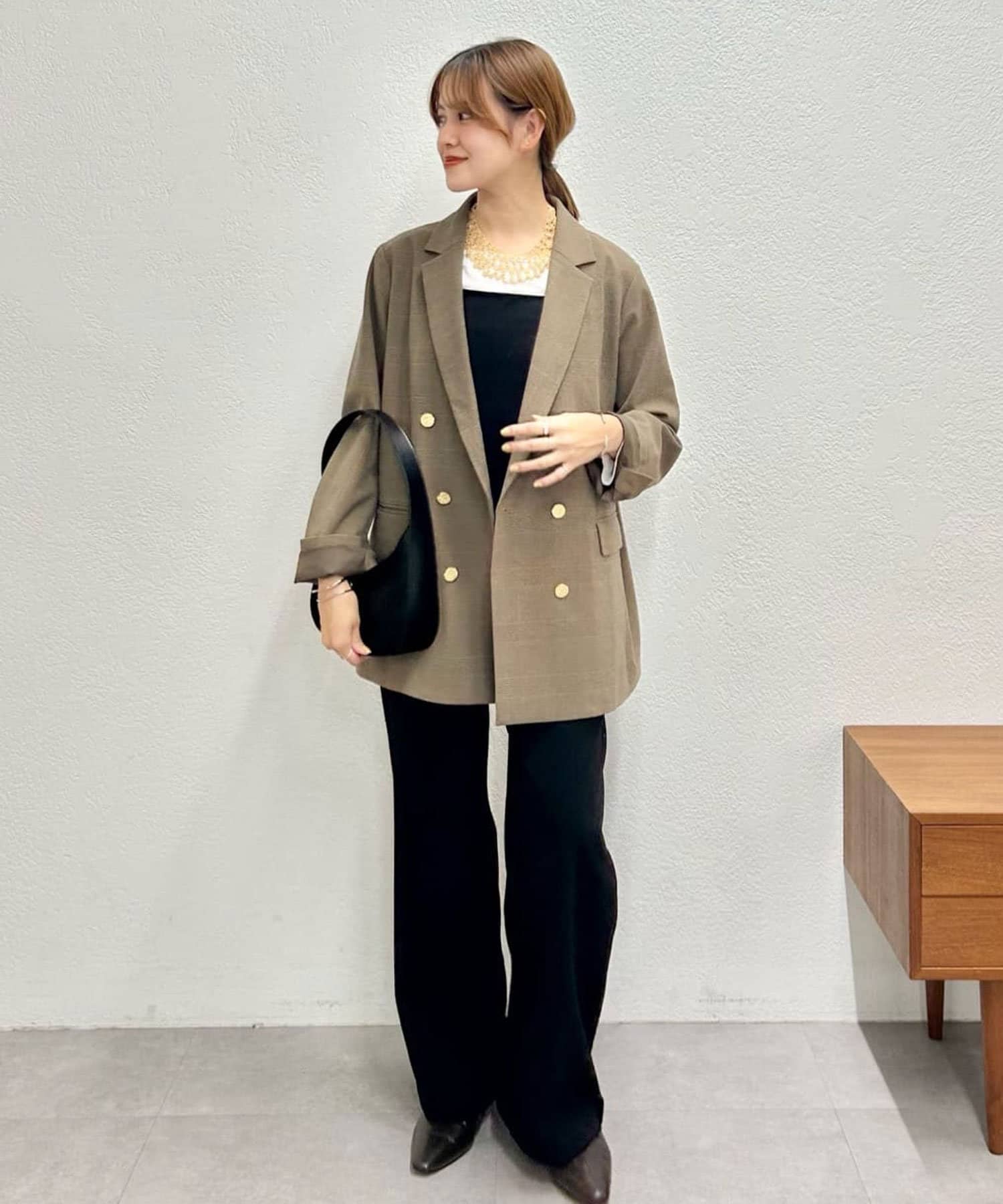 SHENERY】チェックダブルジャケット | OUTLET(アウトレット)レディース