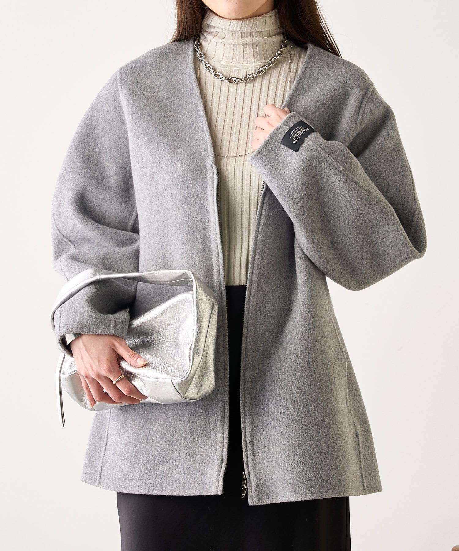 SHENERY】ダブルフェイスカーブコート | OUTLET(アウトレット