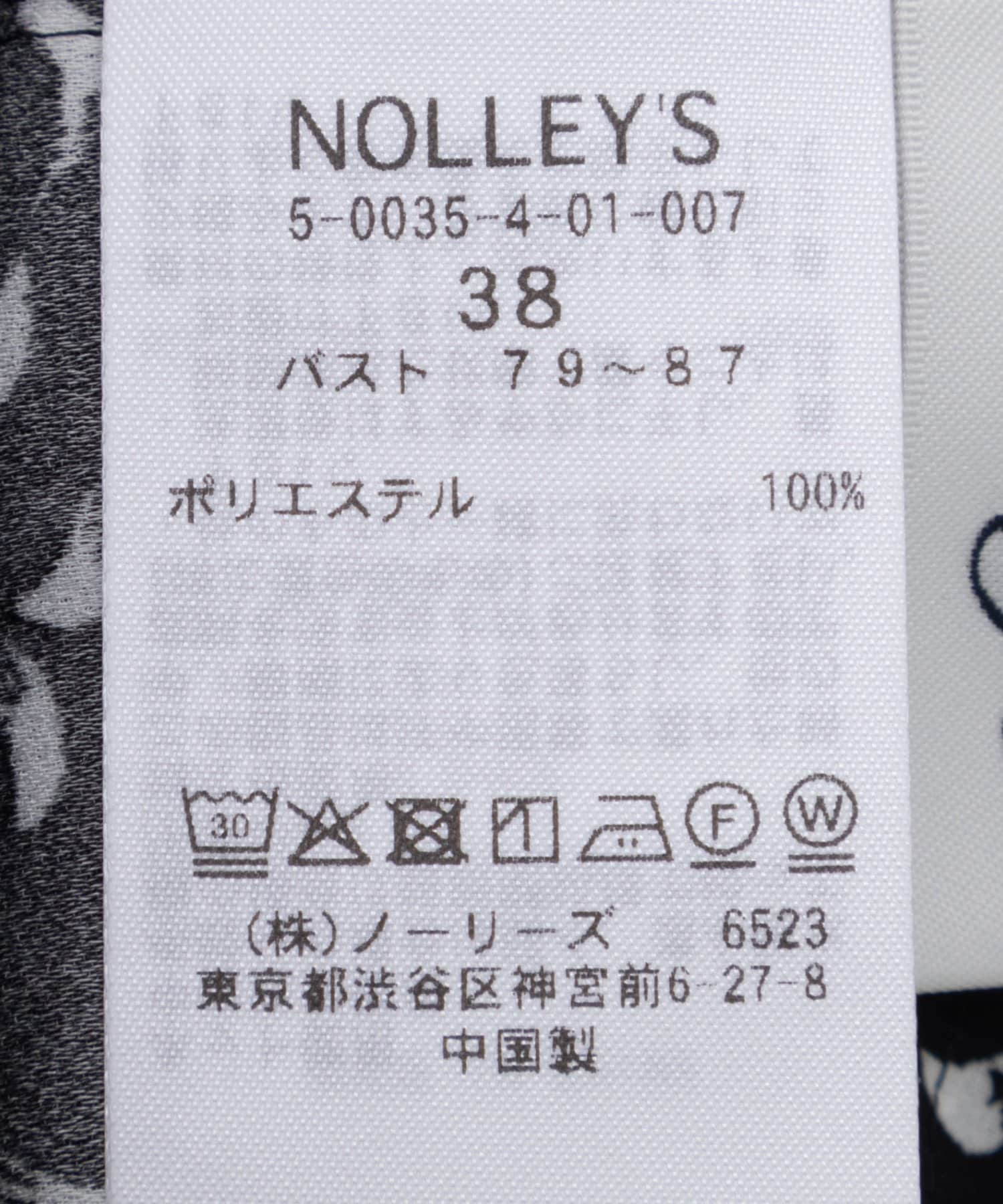 NOLLEY'S(ノーリーズ) ウォッシャブルバックサテンコクーンブラウス