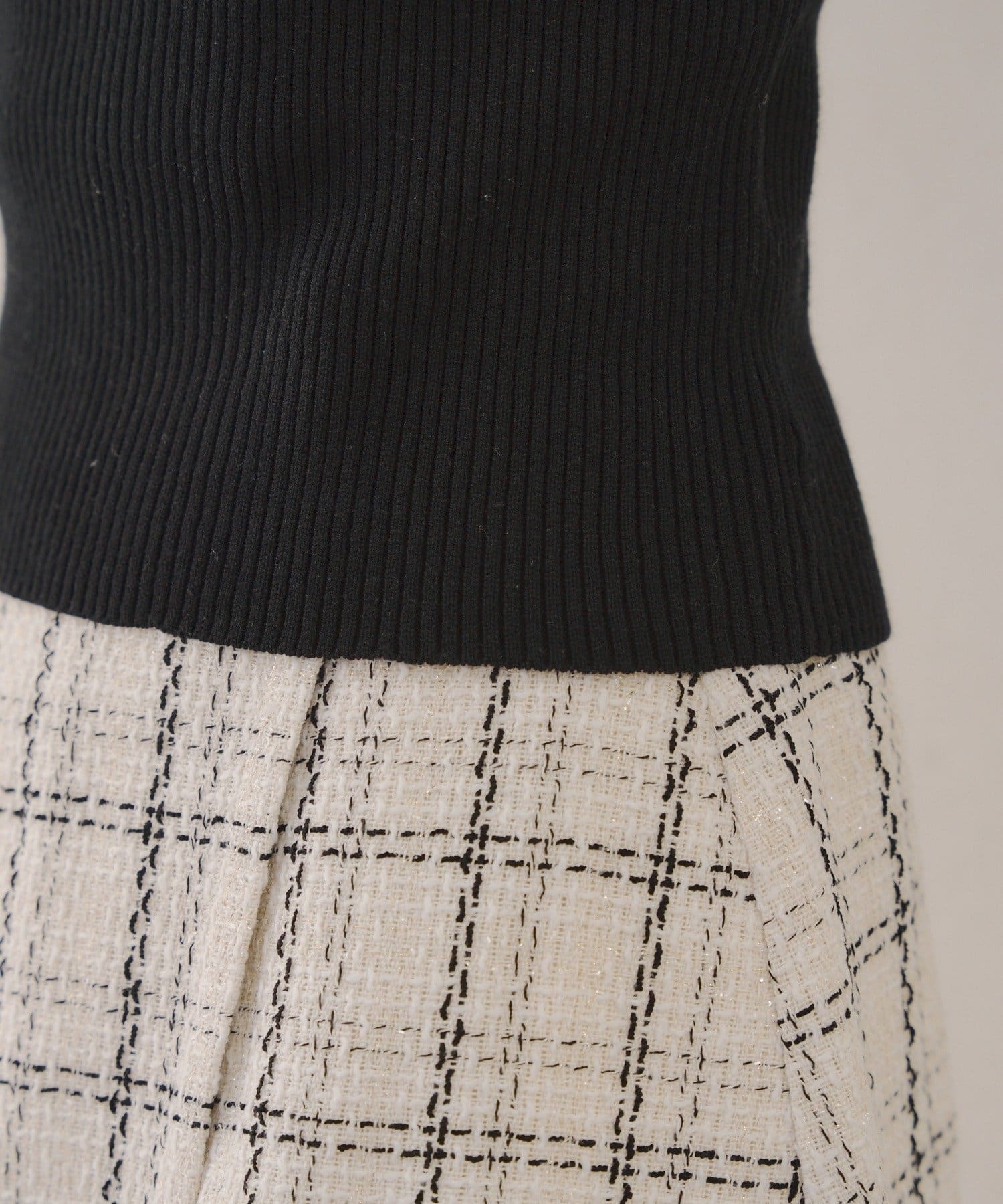 NICE CLAUP / OLIVE des OLIVE OUTLET(ナイスクラップ  / オリーブ デ オリーブ アウトレット) 【RMAF】肩リボンニットTOPS