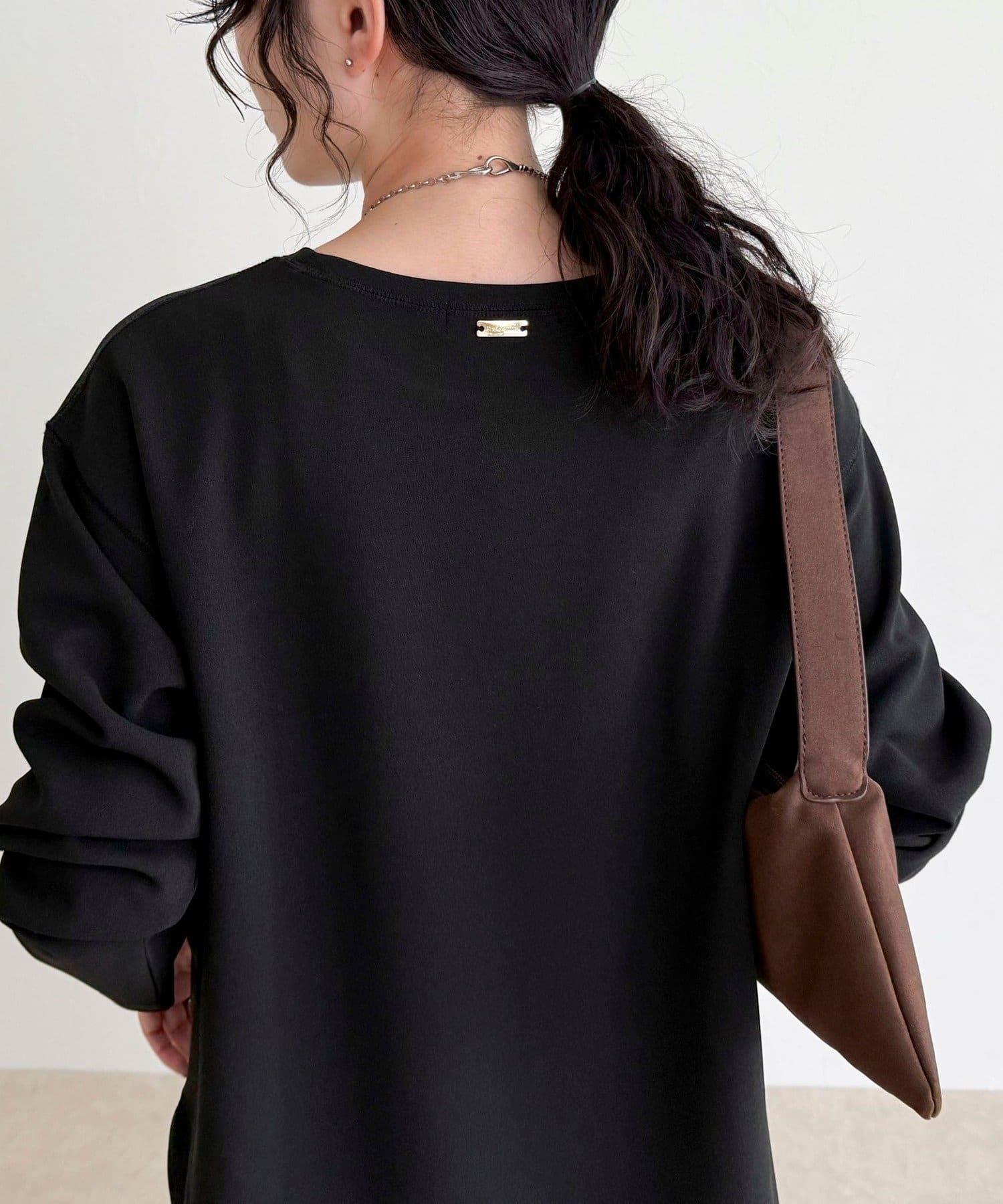 FREDY & GLOSTER(フレディ アンド グロスター) 【大人の優秀ブラウスT】ジョーゼットブラウスTシャツ