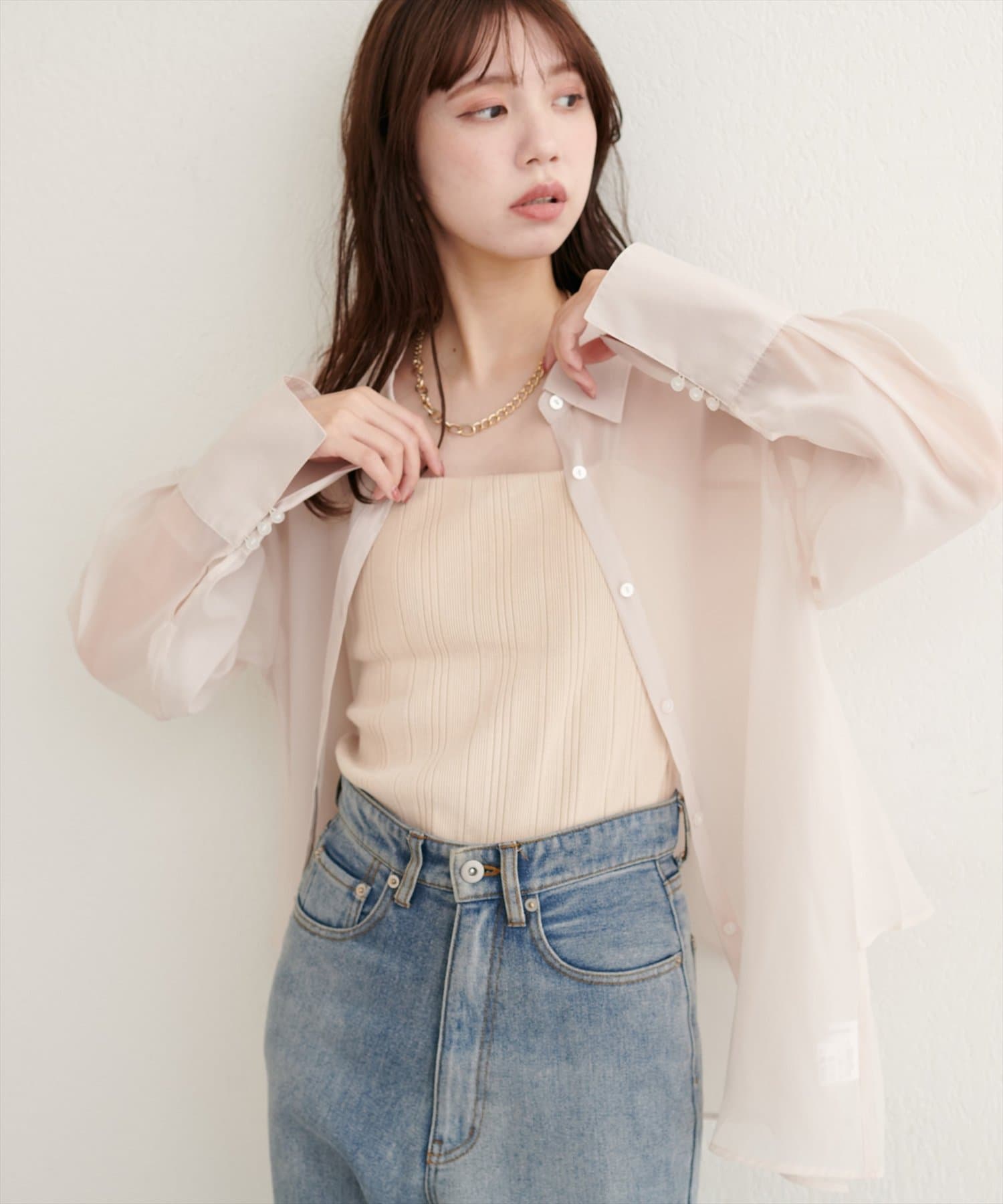 natural couture(ナチュラルクチュール) WEB限定 /【大人ナチュ】バックフレアシャツ