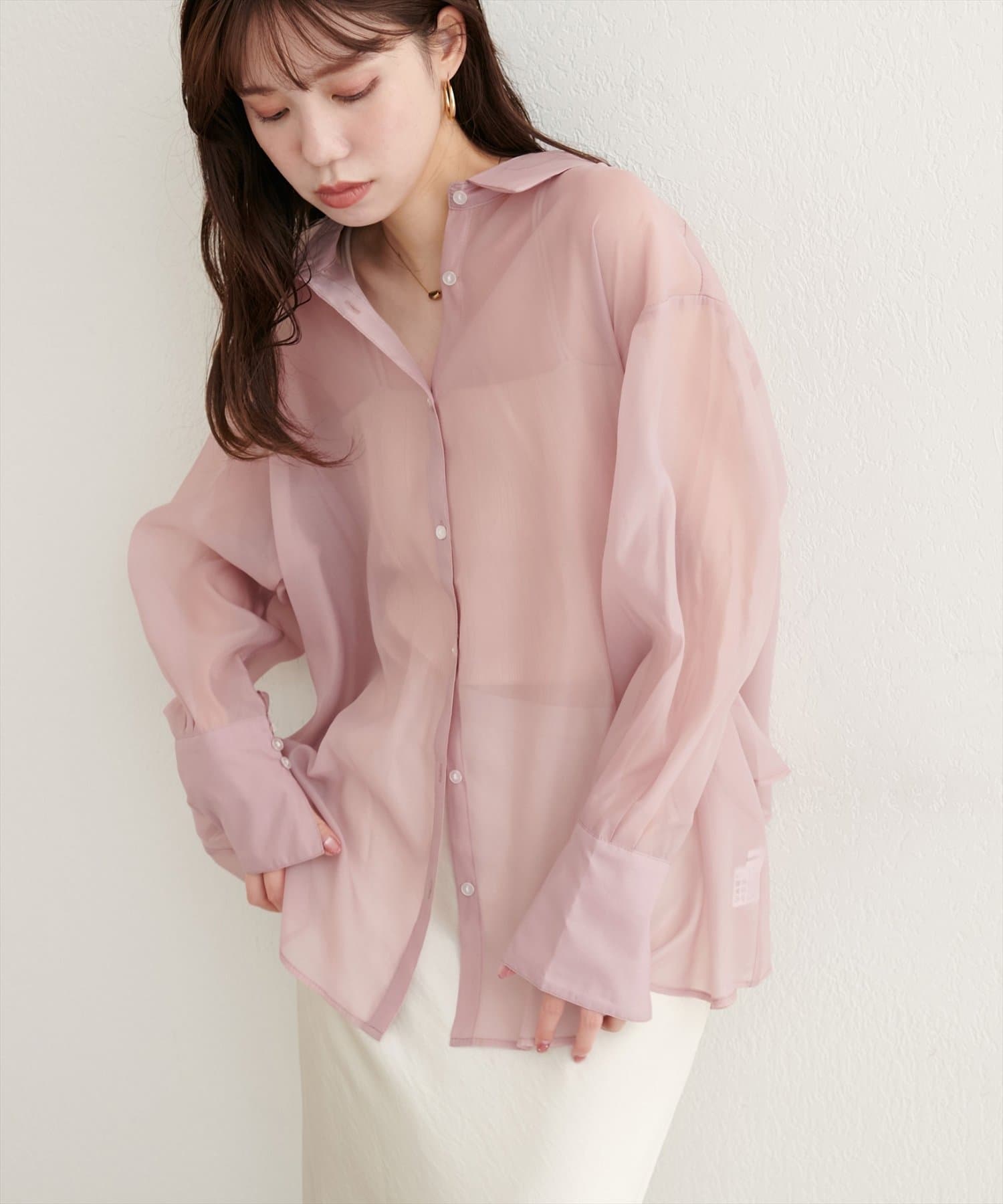 natural couture(ナチュラルクチュール) WEB限定 /【大人ナチュ】バックフレアシャツ