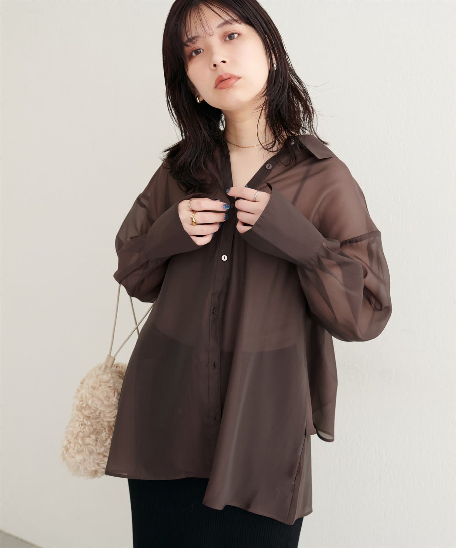 natural couture(ナチュラルクチュール) WEB限定 /【大人ナチュ】バックフレアシャツ