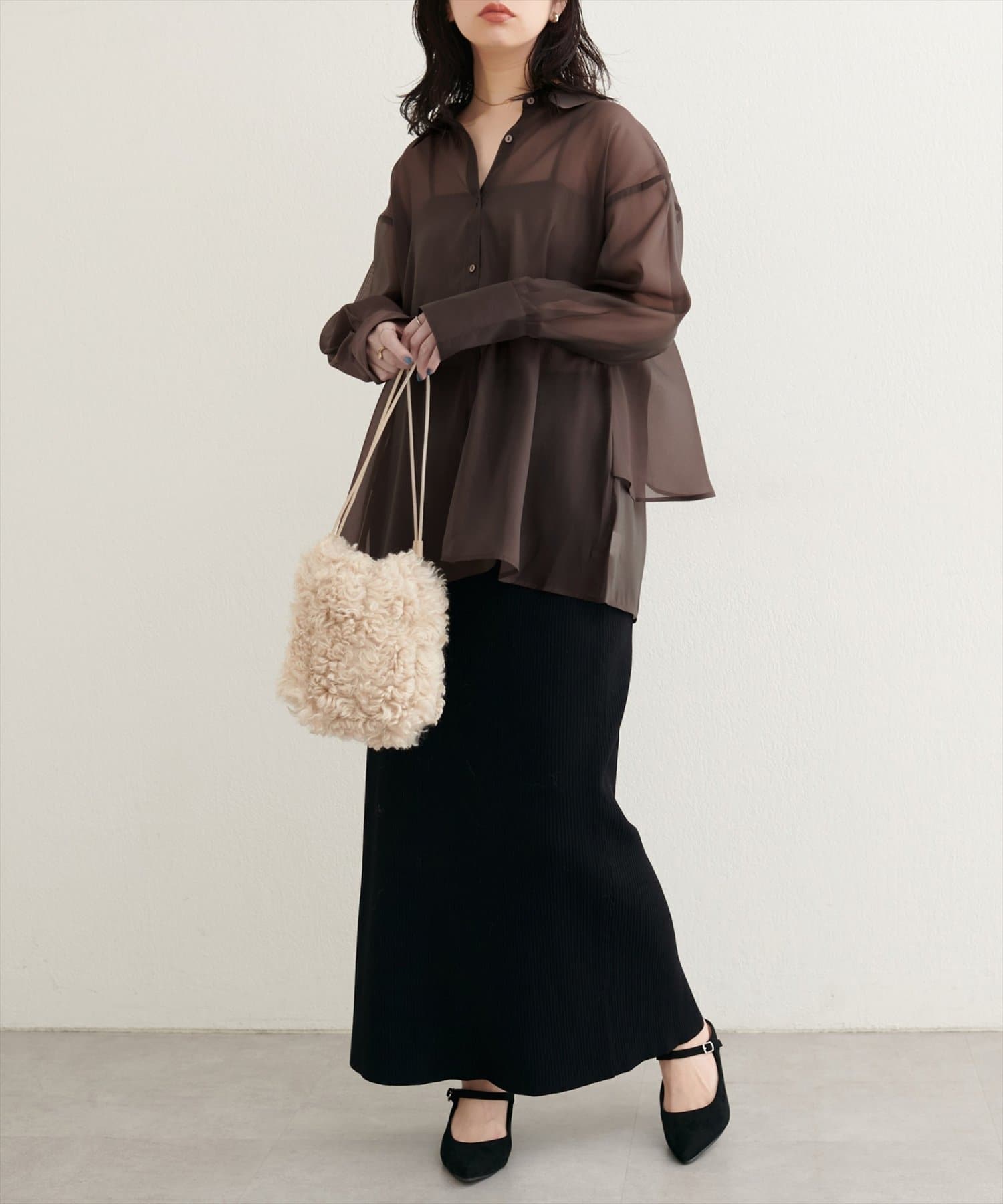 natural couture(ナチュラルクチュール) WEB限定 /【大人ナチュ】バックフレアシャツ