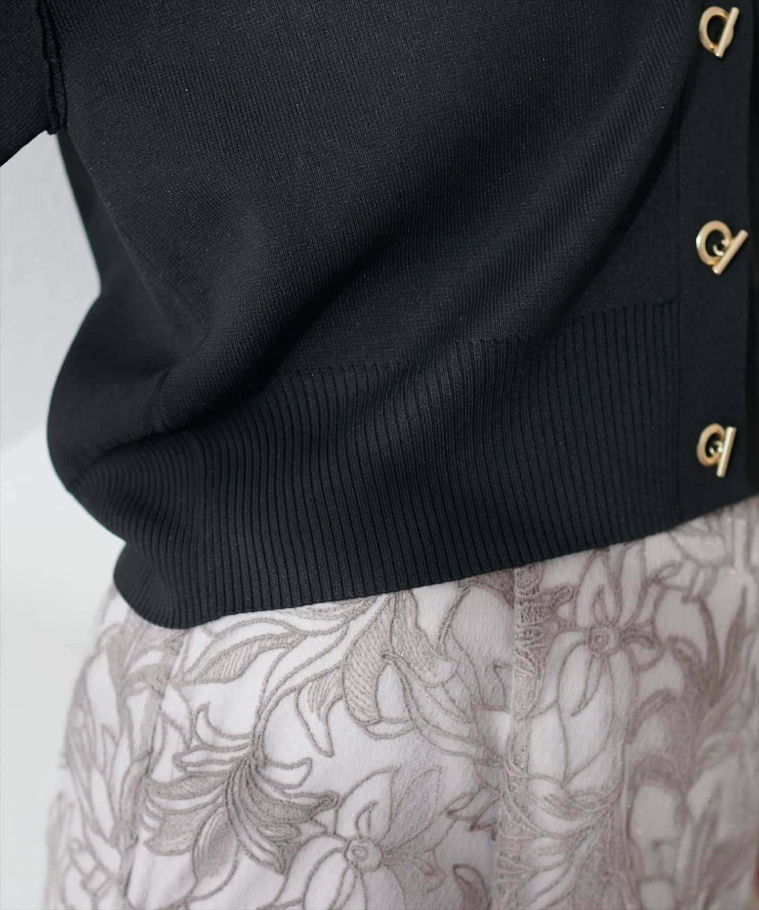 natural couture(ナチュラルクチュール) 【WEB限定】プチプラハトメバー釦カーデ