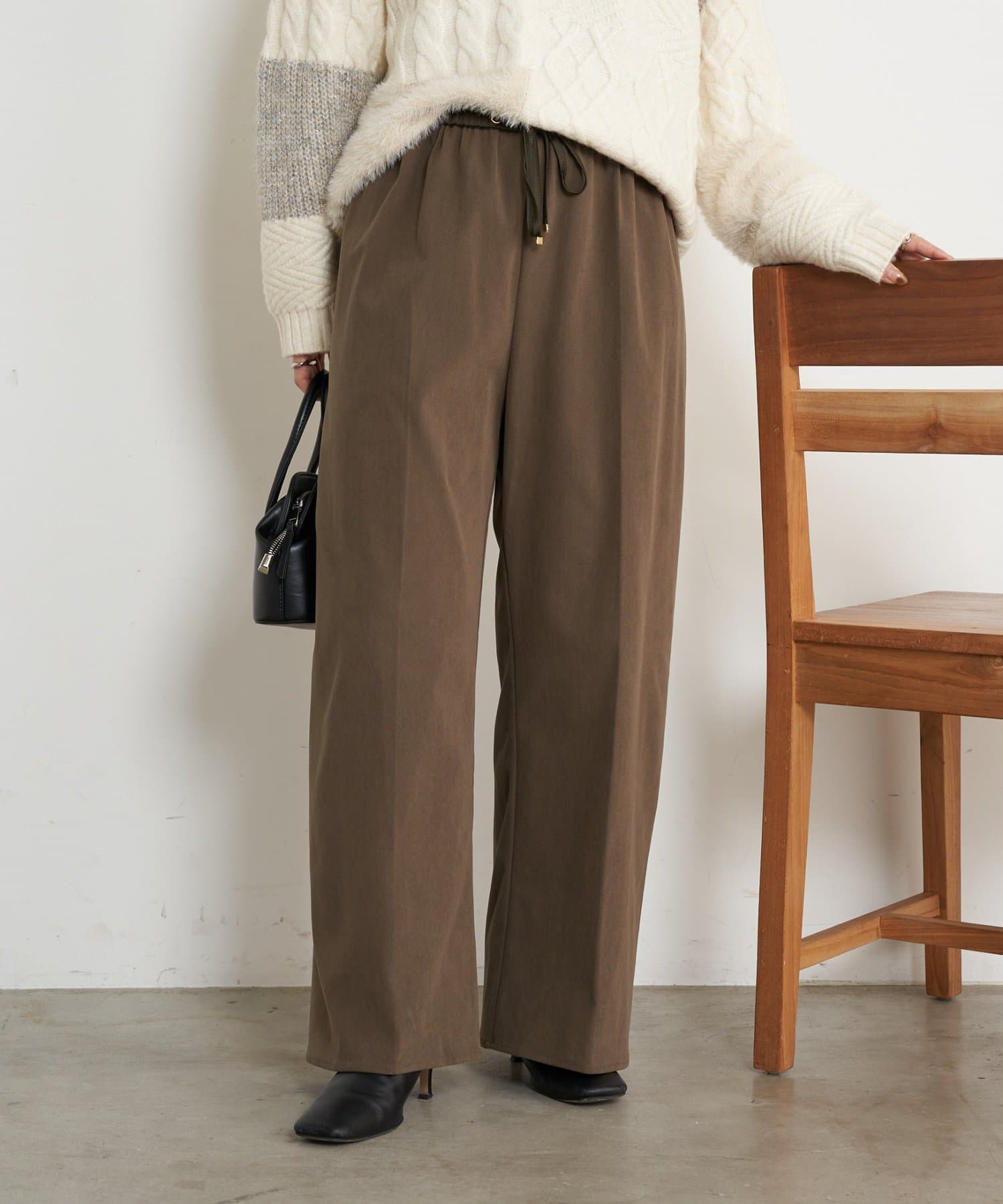 Jena　espace merveilleux(ジェナ　エスパスメルヴェイユ) ストレッチキモウパンツ