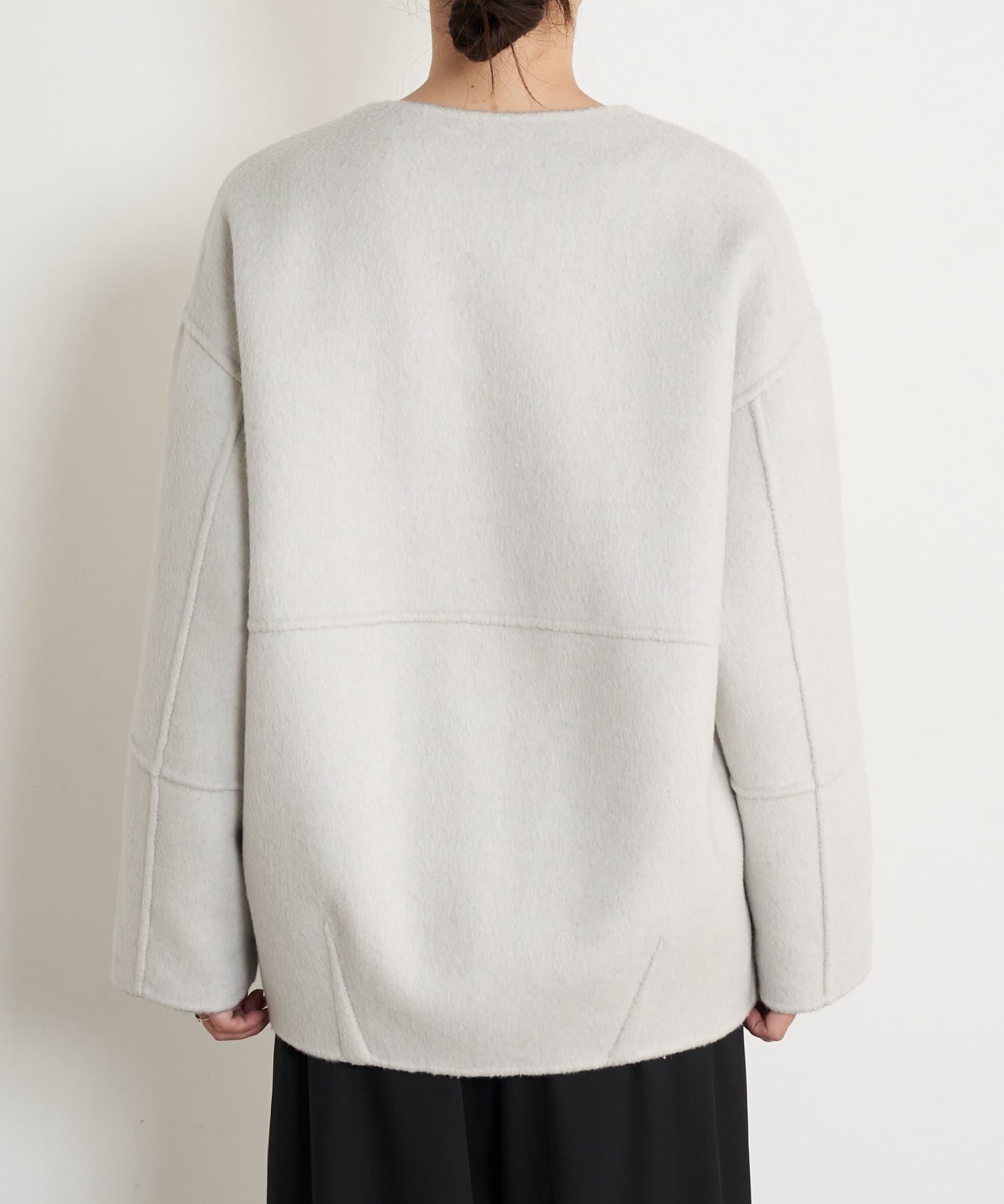 Jena　espace merveilleux(ジェナ　エスパスメルヴェイユ) 【2WAY/ふんわり上質】リバーシブルコクーンジャケット