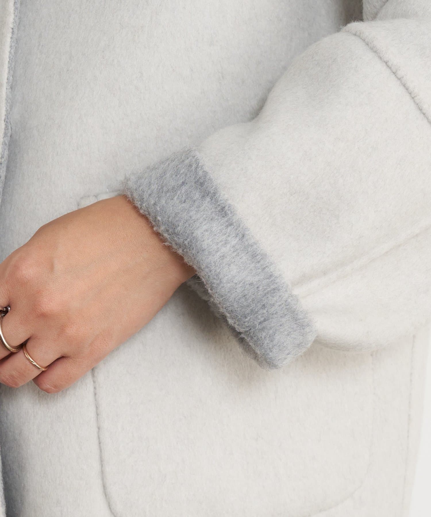 Jena　espace merveilleux(ジェナ　エスパスメルヴェイユ) 【2WAY/ふんわり上質】リバーシブルコクーンジャケット