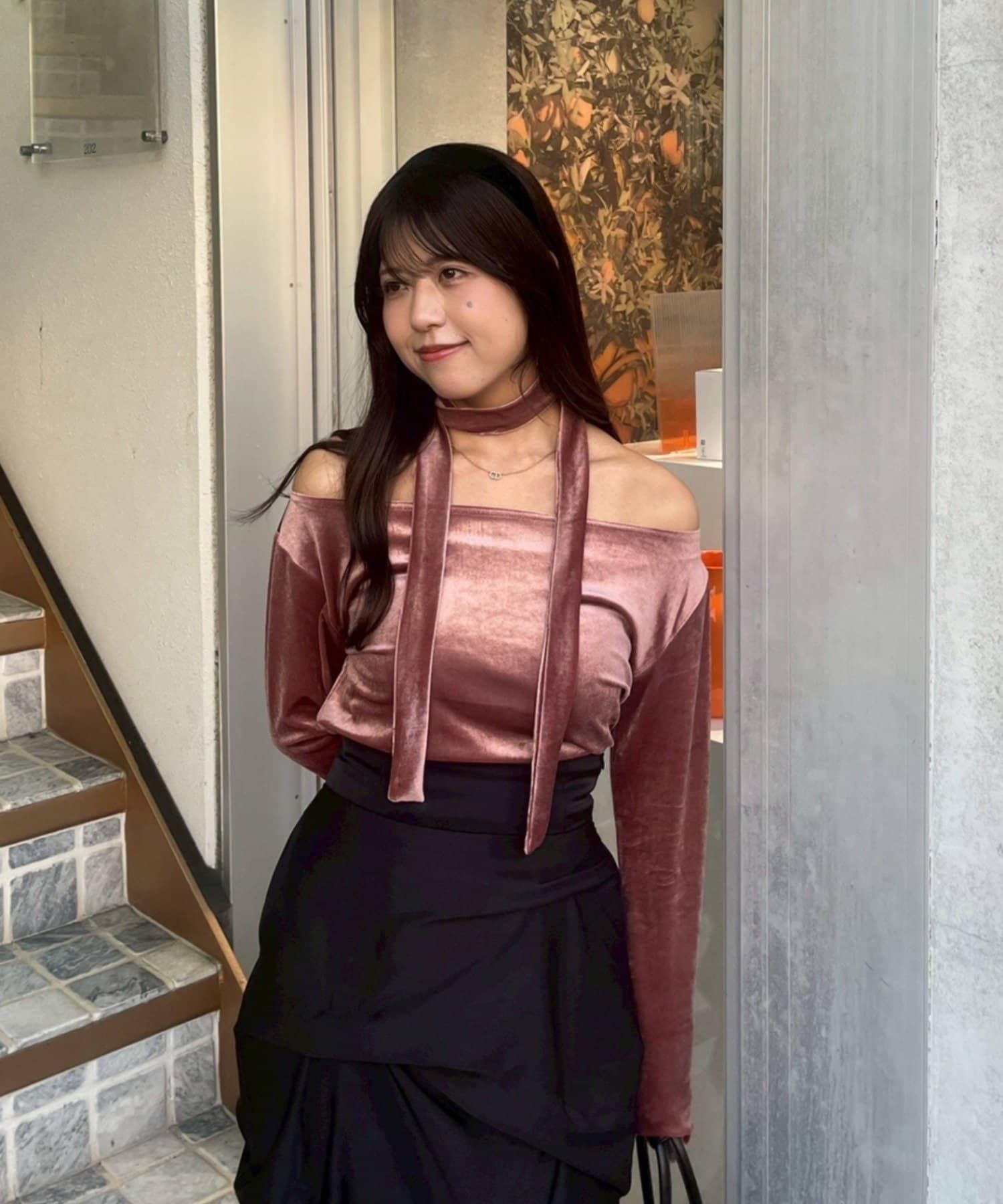 NICE CLAUP / OLIVE des OLIVE OUTLET(ナイスクラップ  / オリーブ デ オリーブ アウトレット) 【RMAF】ワンショルにもなっちゃうプルオーバー