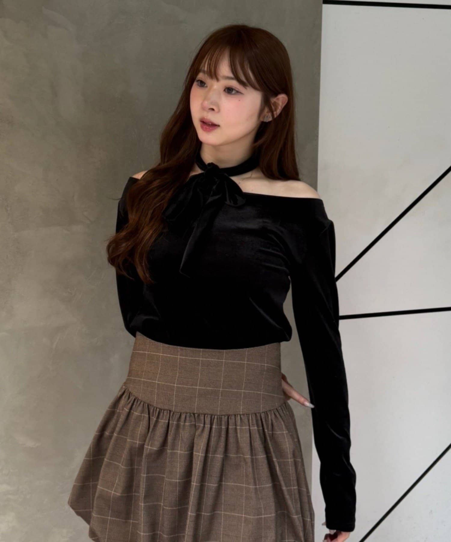 NICE CLAUP / OLIVE des OLIVE OUTLET(ナイスクラップ  / オリーブ デ オリーブ アウトレット) 【RMAF】ワンショルにもなっちゃうプルオーバー