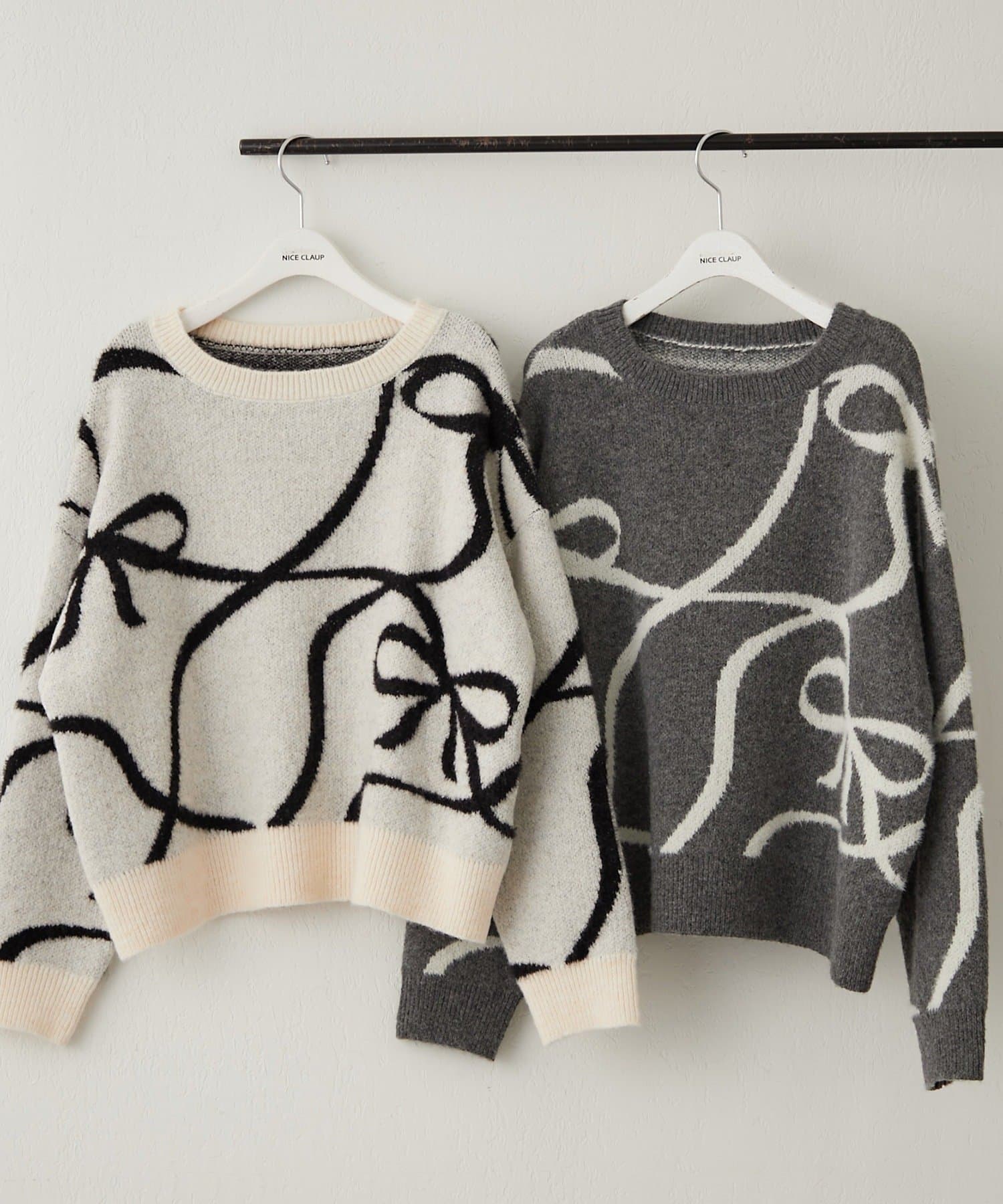 NICE CLAUP / OLIVE des OLIVE OUTLET(ナイスクラップ  / オリーブ デ オリーブ アウトレット) BIGリボン柄PO