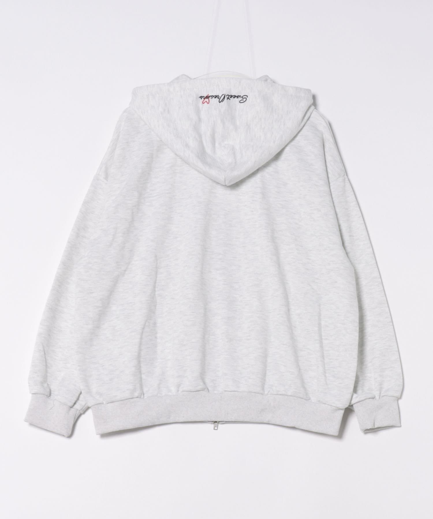 NICE CLAUP / OLIVE des OLIVE OUTLET(ナイスクラップ  / オリーブ デ オリーブ アウトレット) 【RMAF】BIGロゴZIPパーカー