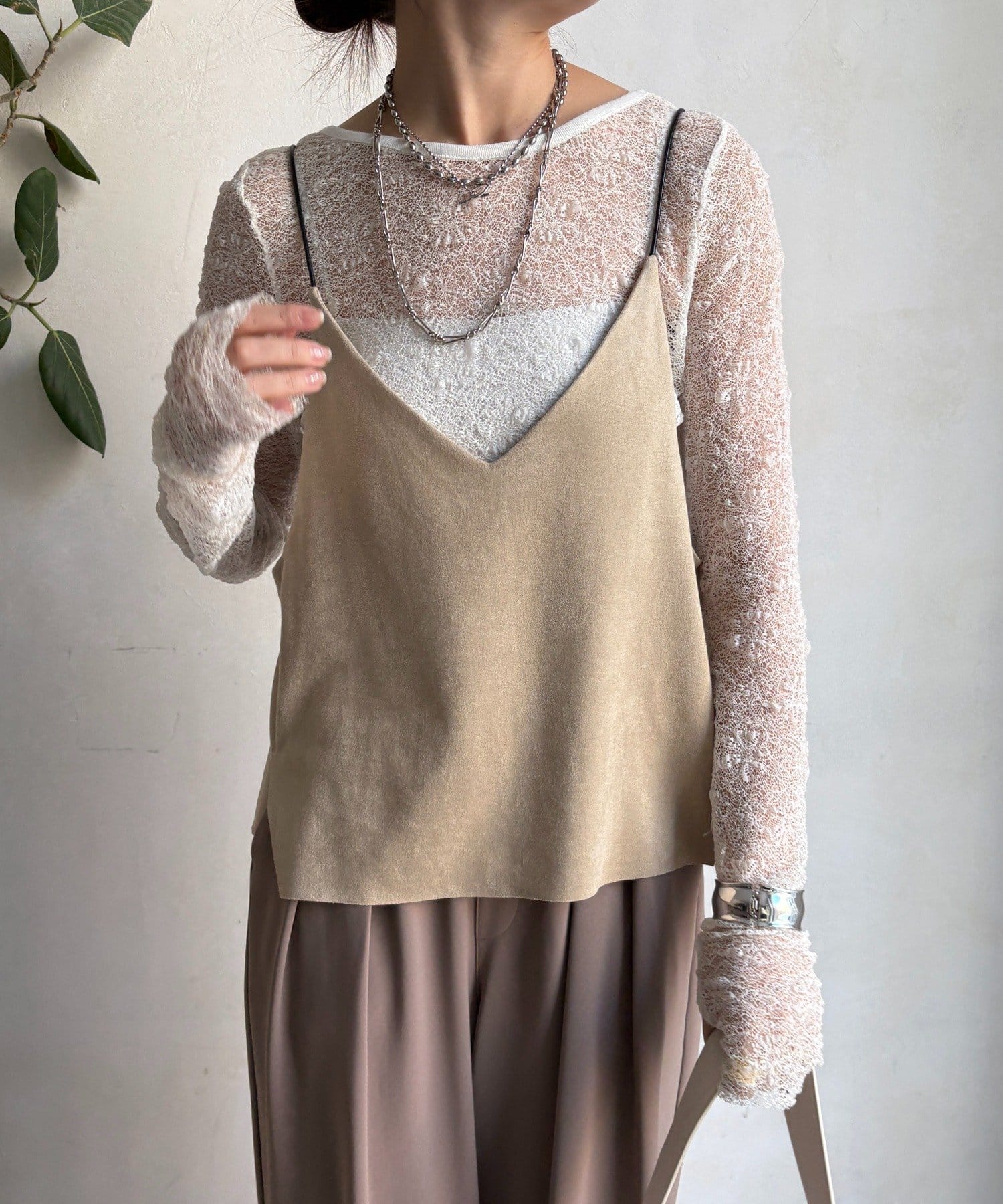 DOUDOU(ドゥドゥ) スウェードビスチェ