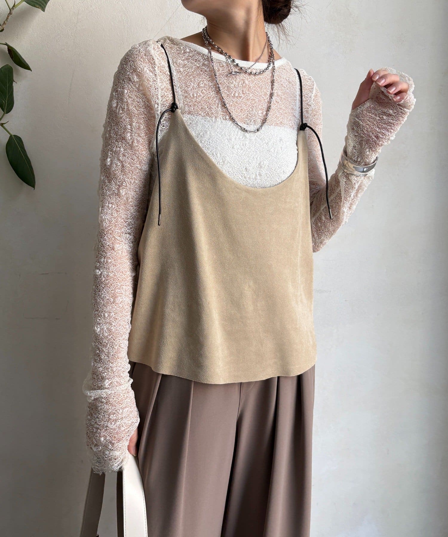 DOUDOU(ドゥドゥ) スウェードビスチェ