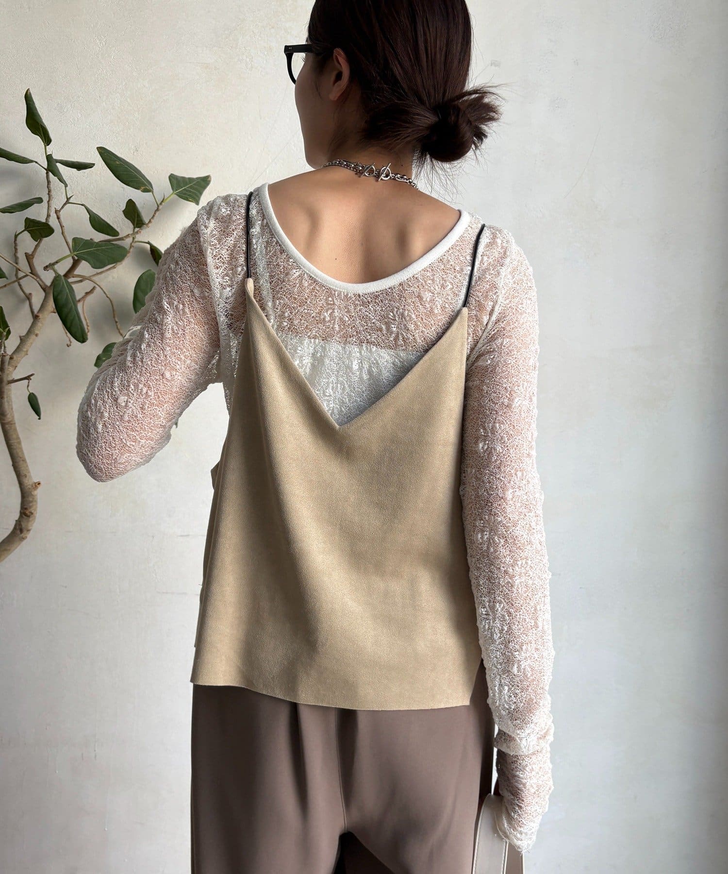 DOUDOU(ドゥドゥ) スウェードビスチェ