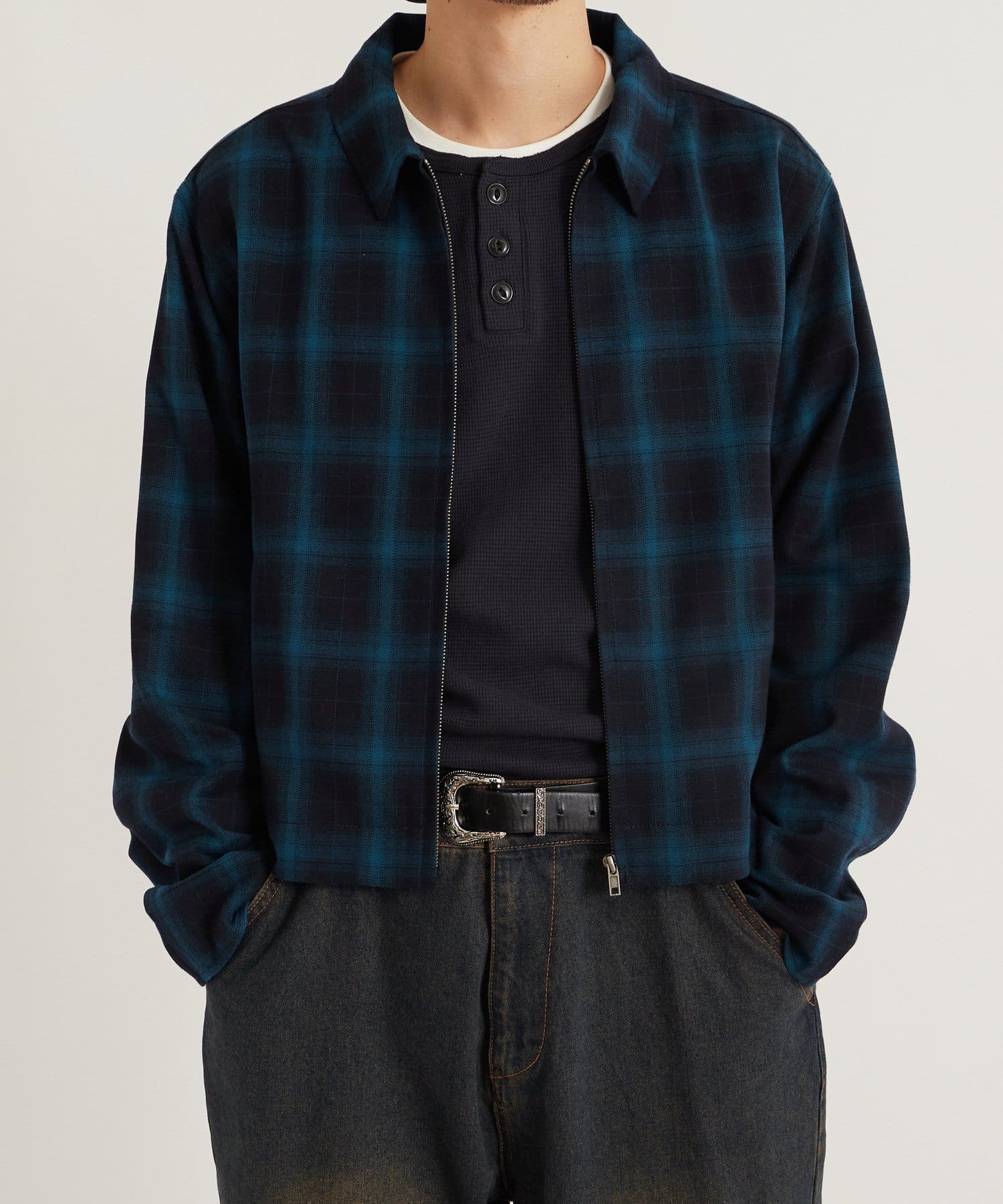 ジャケット・アウター 00s NICOLE check blouson hoodie jacket ジャケット/ブルゾン｜ニコル公式通販サイト｜NICOLE ONLINE SHOP