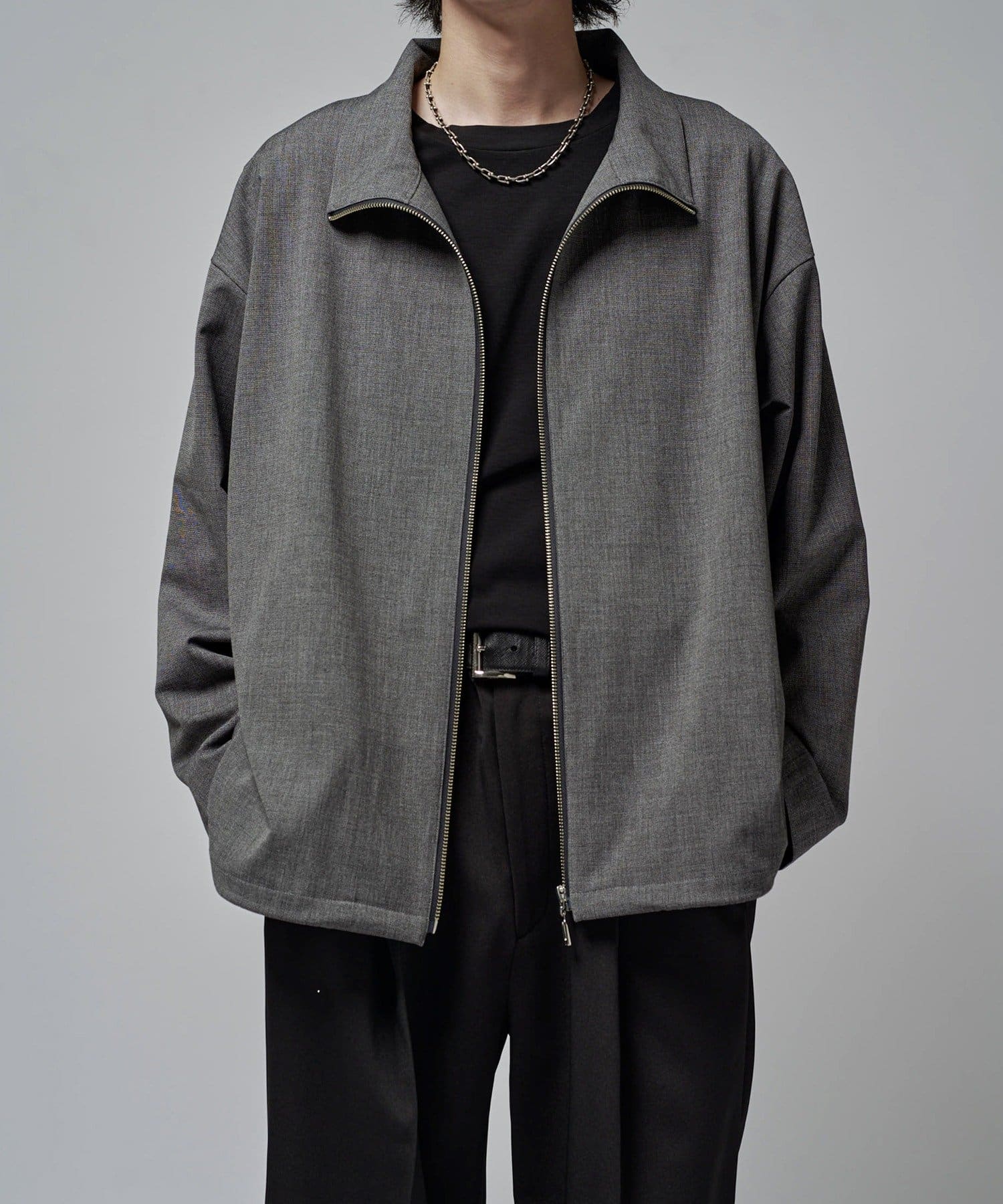 Lui's(ルイス) FINE ロングスリーブZIPシャツ