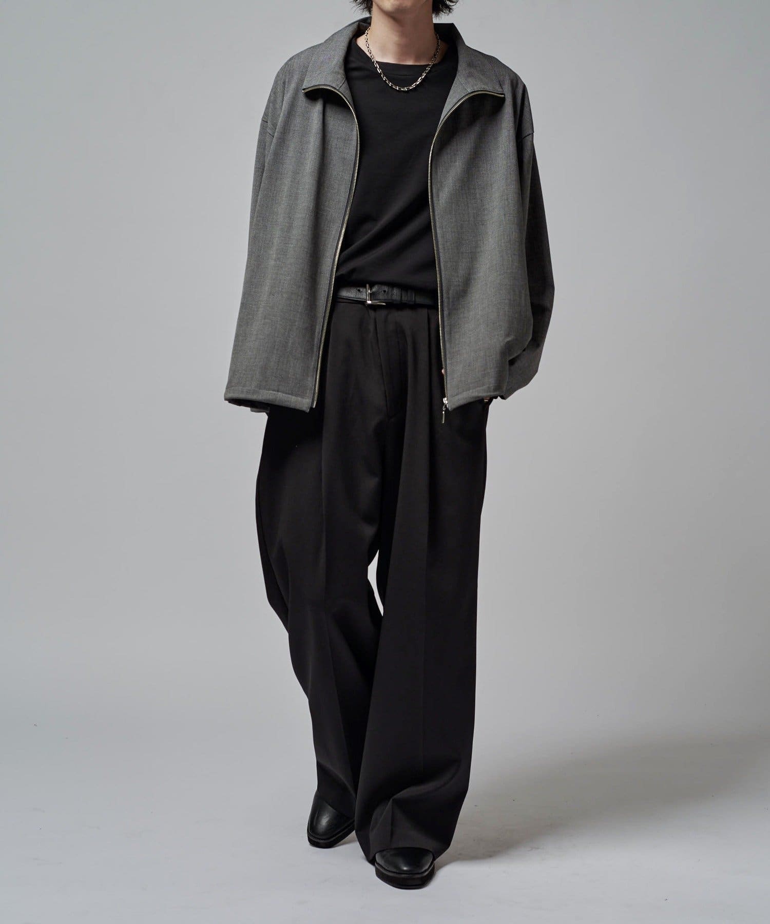 Lui's(ルイス) FINE ロングスリーブZIPシャツ