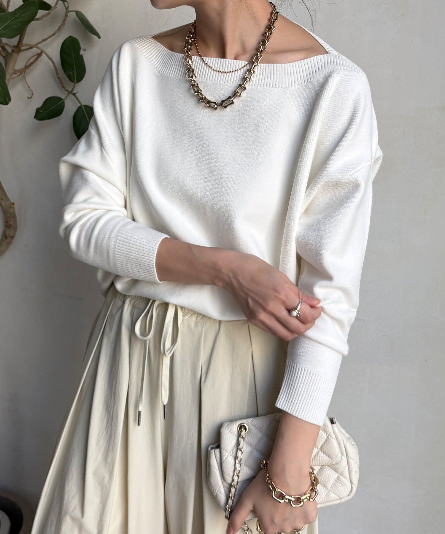 DOUDOU(ドゥドゥ) 【新色追加！】ボートネックプルオーバー