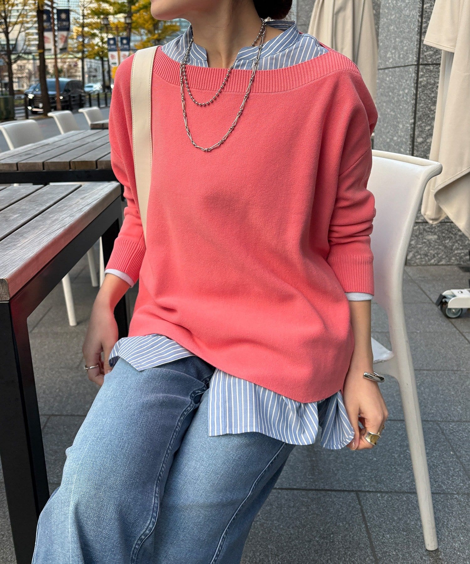 DOUDOU(ドゥドゥ) 【新色追加！】ボートネックプルオーバー