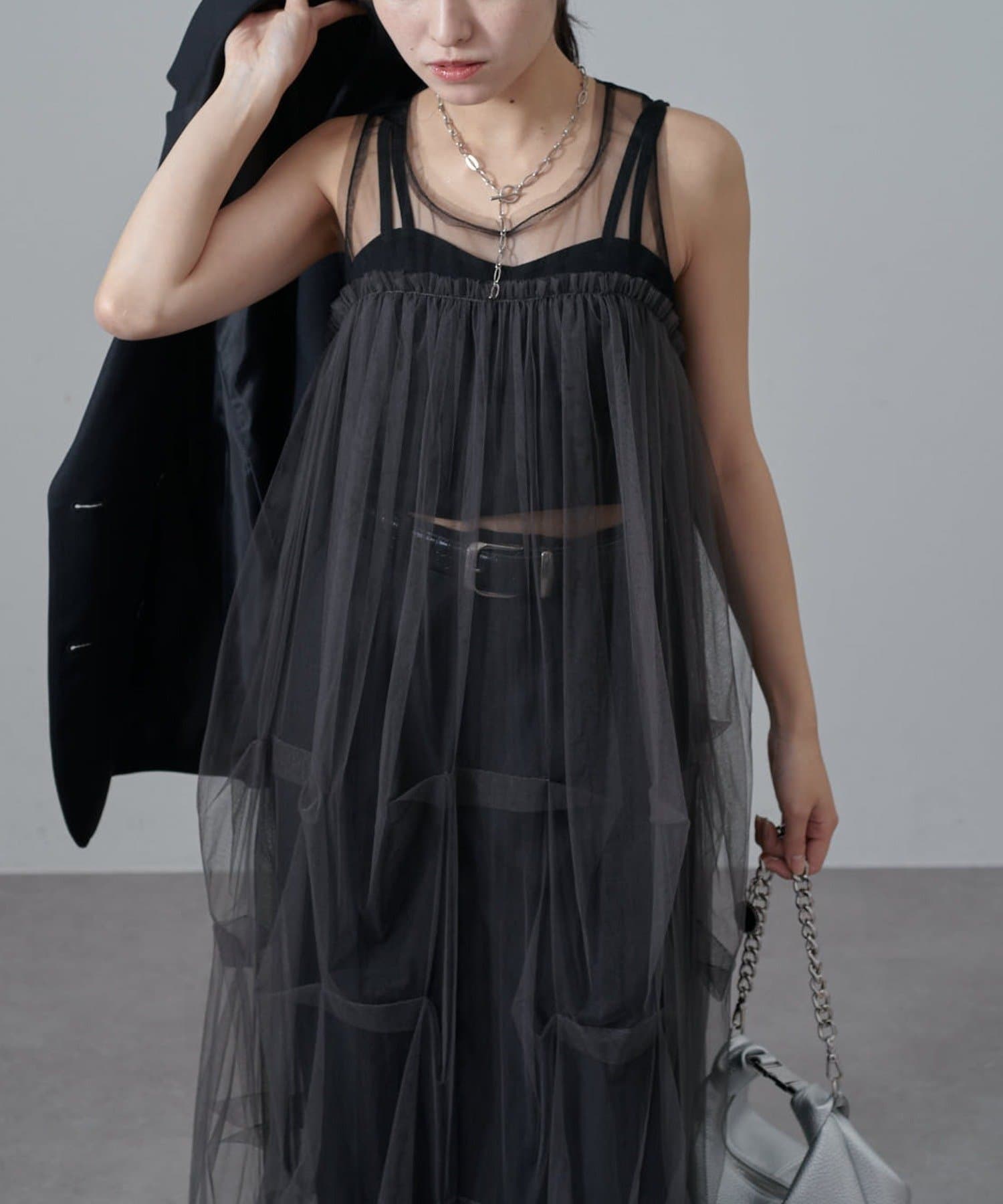 Lui's(ルイス) ソフトチュールバブルドレスワンピース