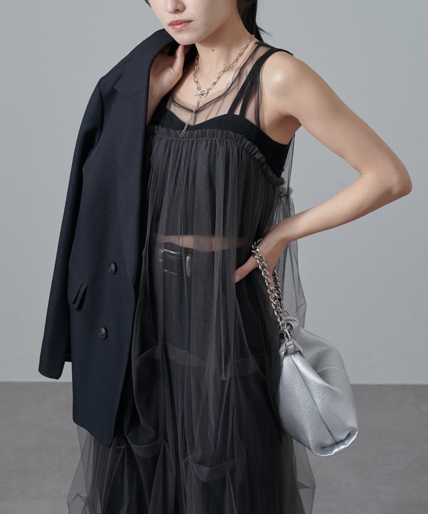 Lui's(ルイス) ソフトチュールバブルドレスワンピース