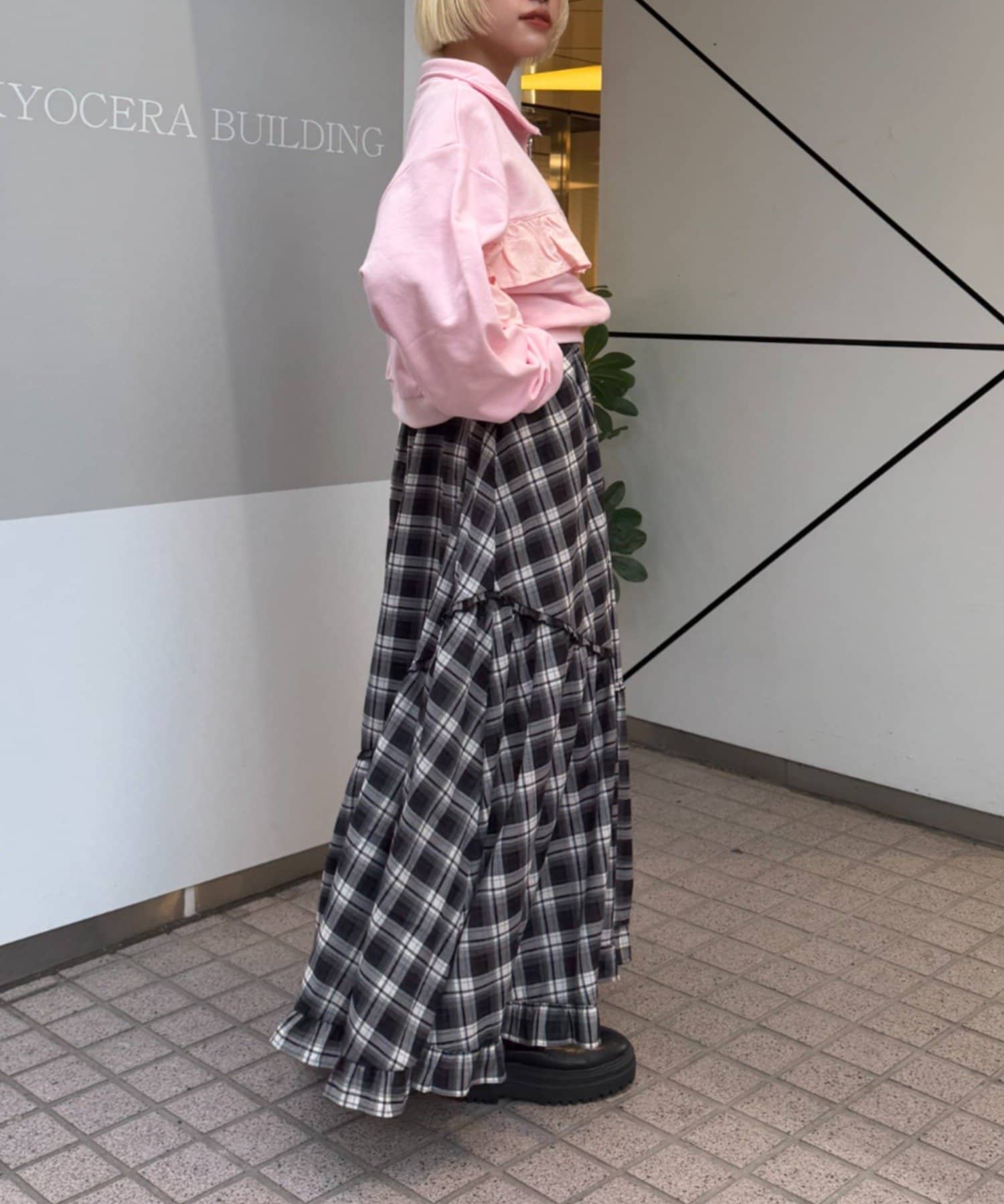 w closet(ダブルクローゼット) 【新色追加！】アソートティアードキャミワンピース