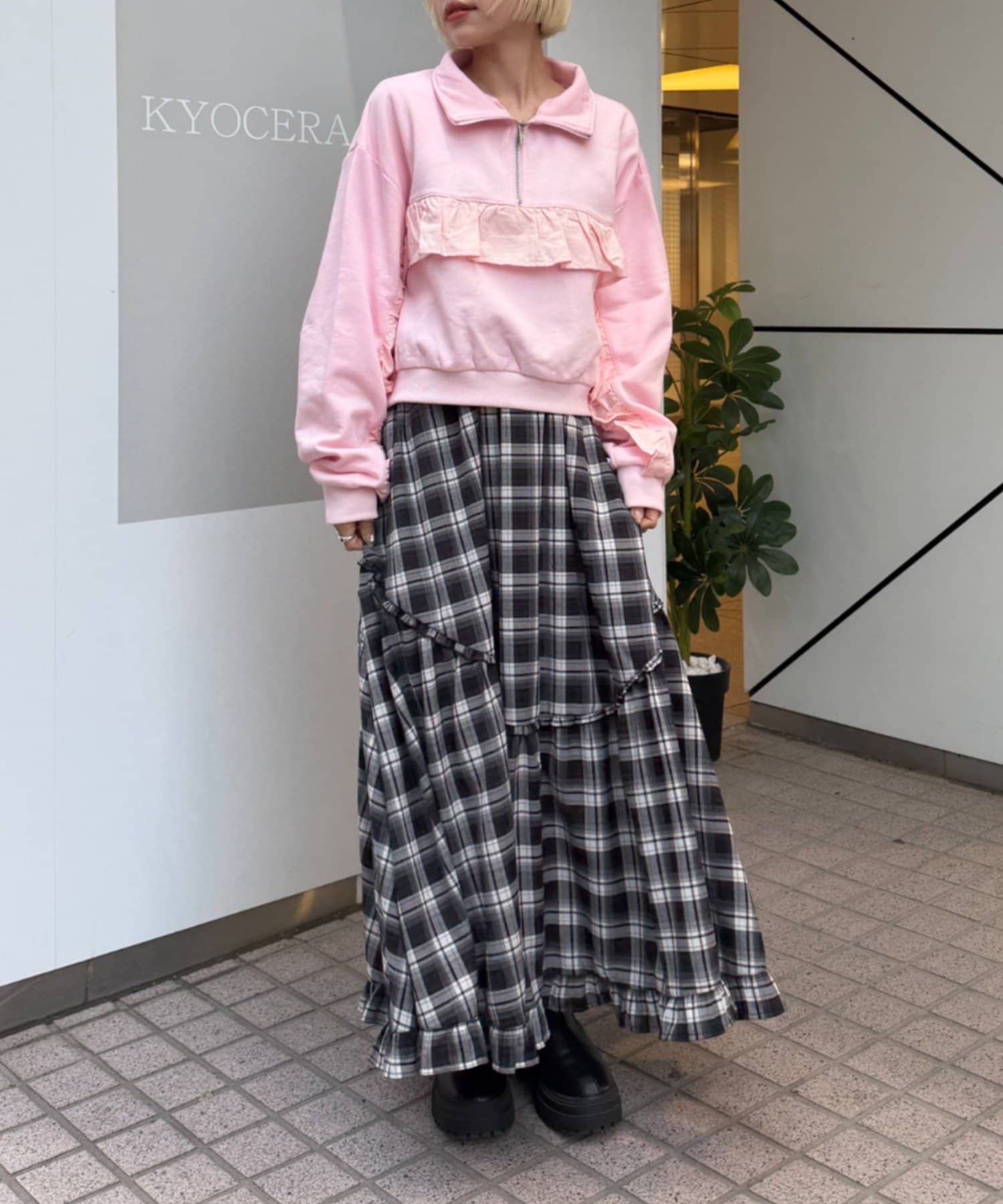 w closet(ダブルクローゼット) 【新色追加！】アソートティアードキャミワンピース