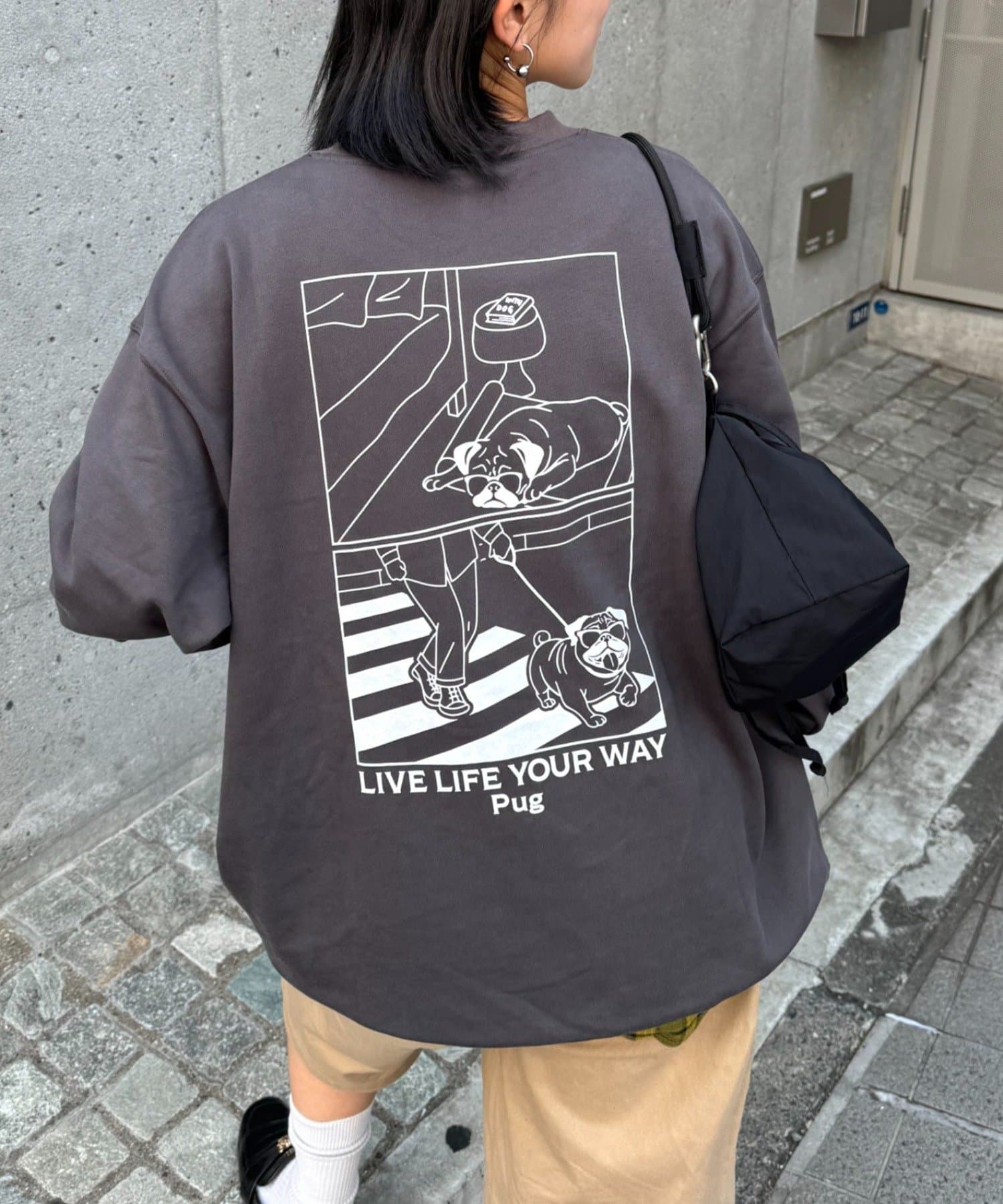 CIAOPANIC TYPY(チャオパニックティピー) 【ユニセックス】DOGS刺繍ロゴプリントスウェット
