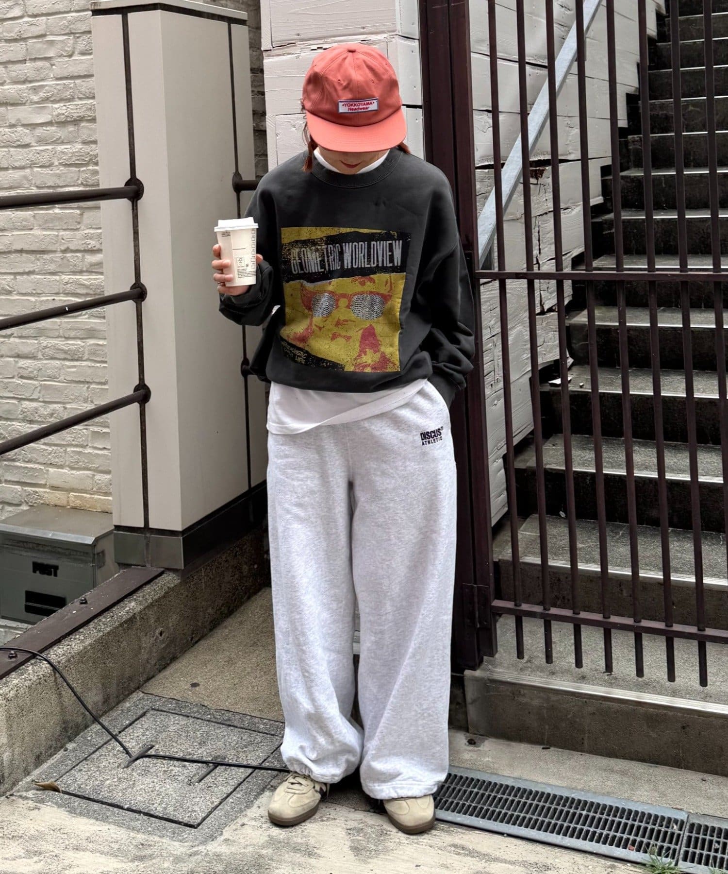ユニセックス】SUITCH RECORDビックシルエット加工スウェット