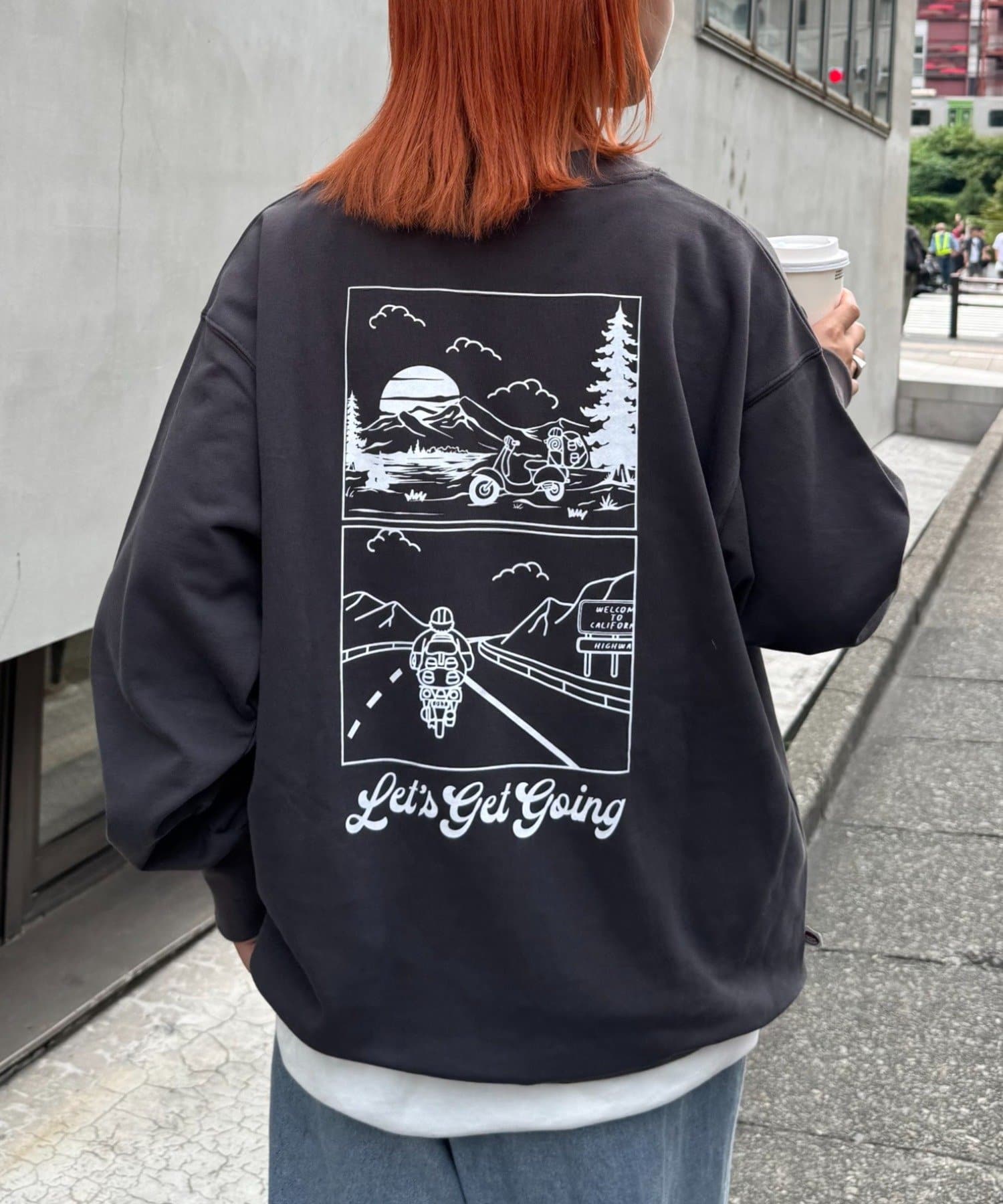 CIAOPANIC TYPY(チャオパニックティピー) 【ojisan】ワンポイント刺繍裏毛スウェットクルー