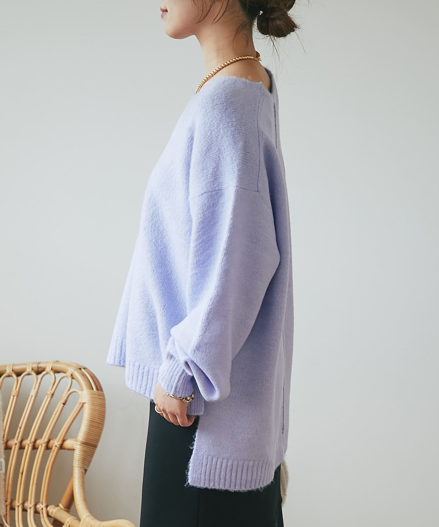 un dix cors】ヤクライクVネックニット | OUTLET(アウトレット