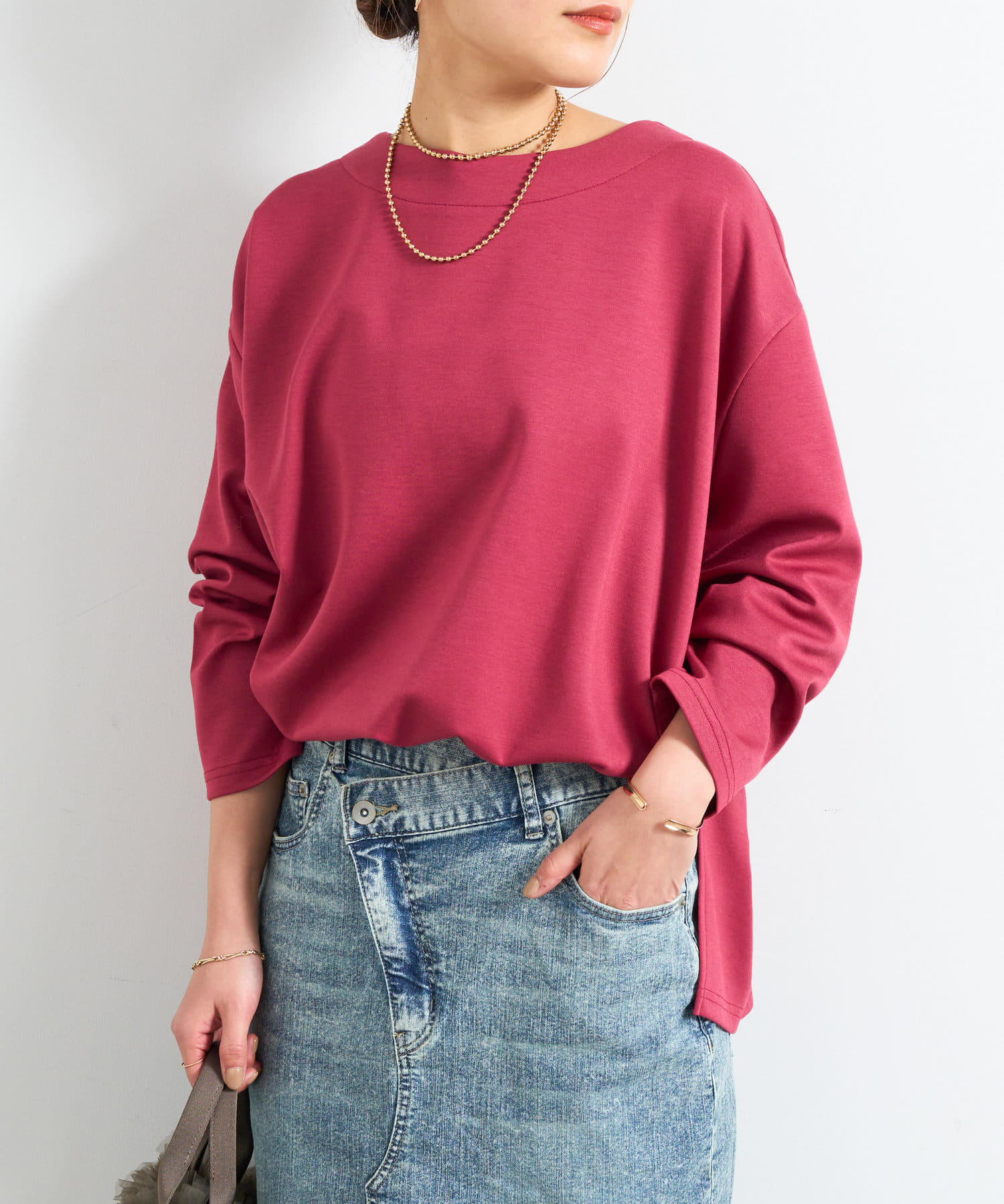 OUTLET(アウトレット) 【un dix cors】ダンボールポンチョカットソー