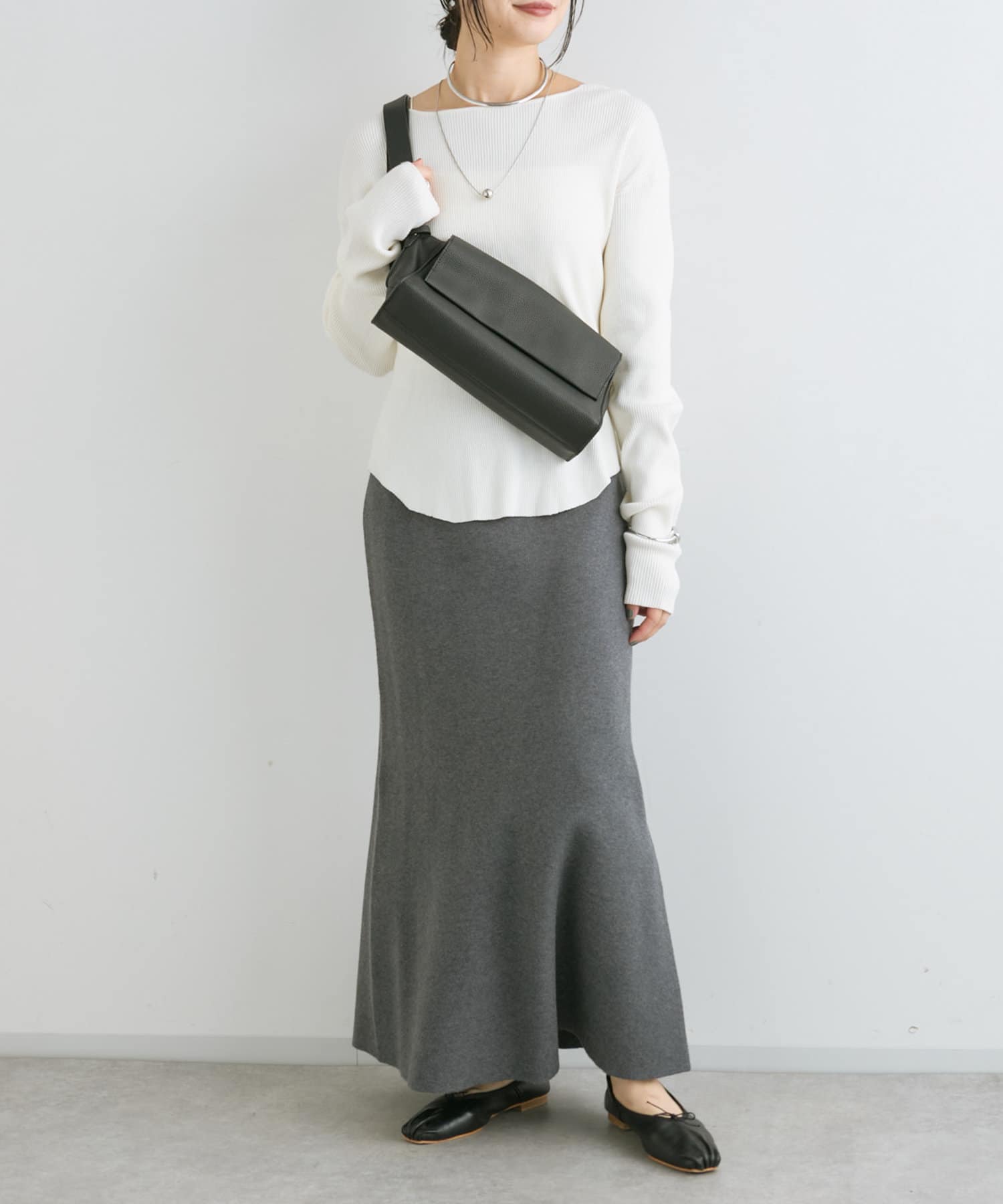 RIVE DROITE】ニュアンスフレアニットスカート | OUTLET(アウトレット