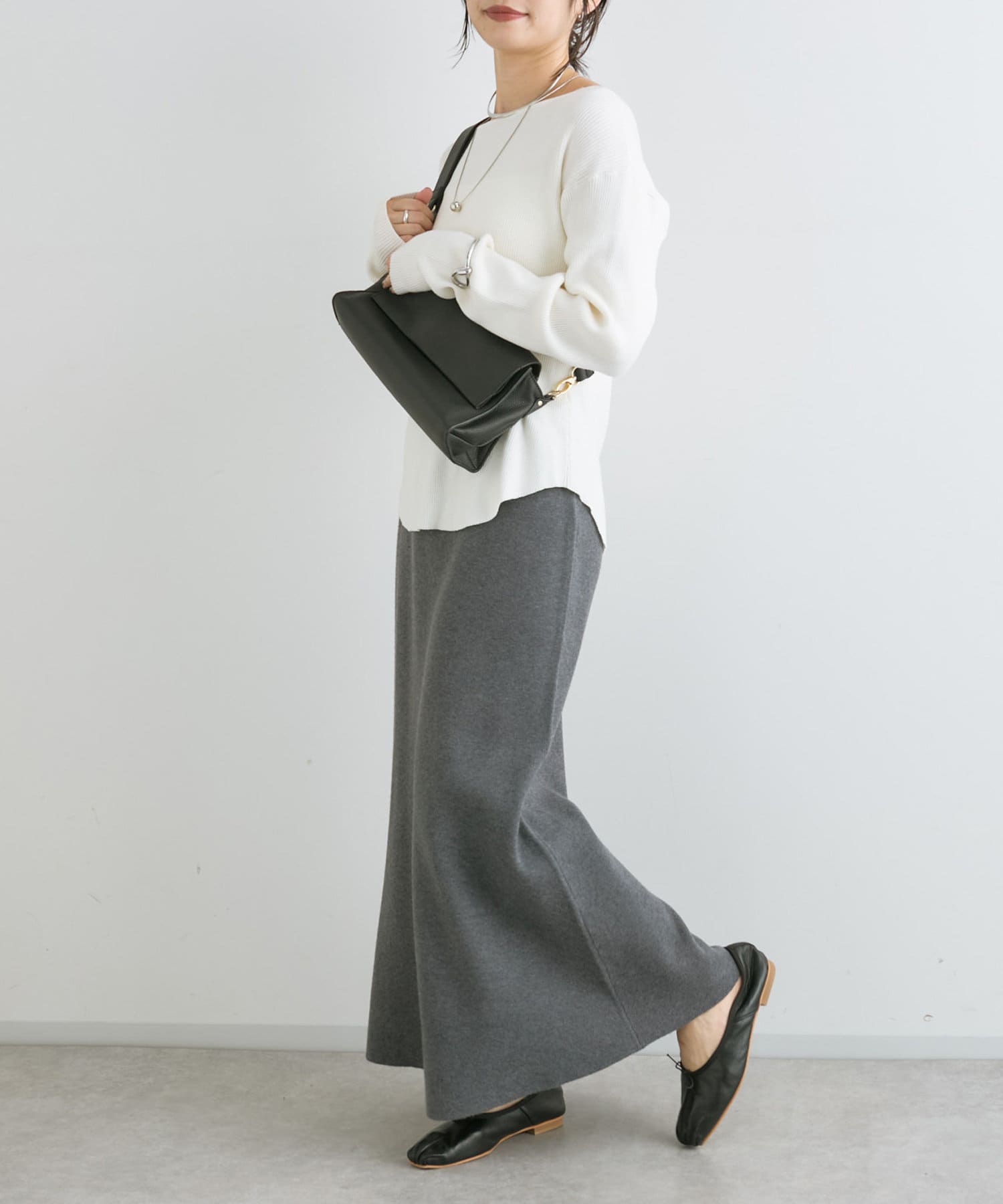 RIVE DROITE】ニュアンスフレアニットスカート | OUTLET(アウトレット