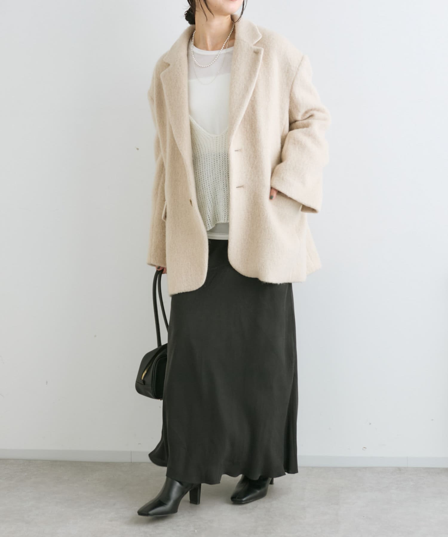 【新品】RIVE DROITE リヴドロワ シャギージャコット ベージュ RIVE DROITE】シャギージャコット | OUTLET(アウトレット)レディース