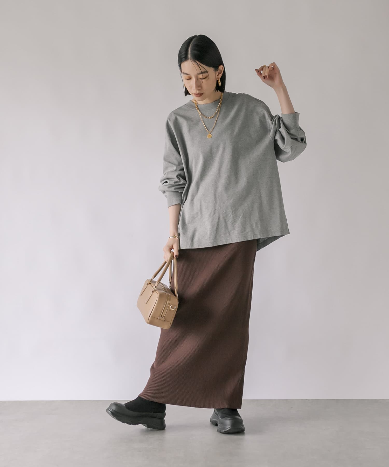 RIVE DROITE】スエットライクオーバーTシャツ | OUTLET