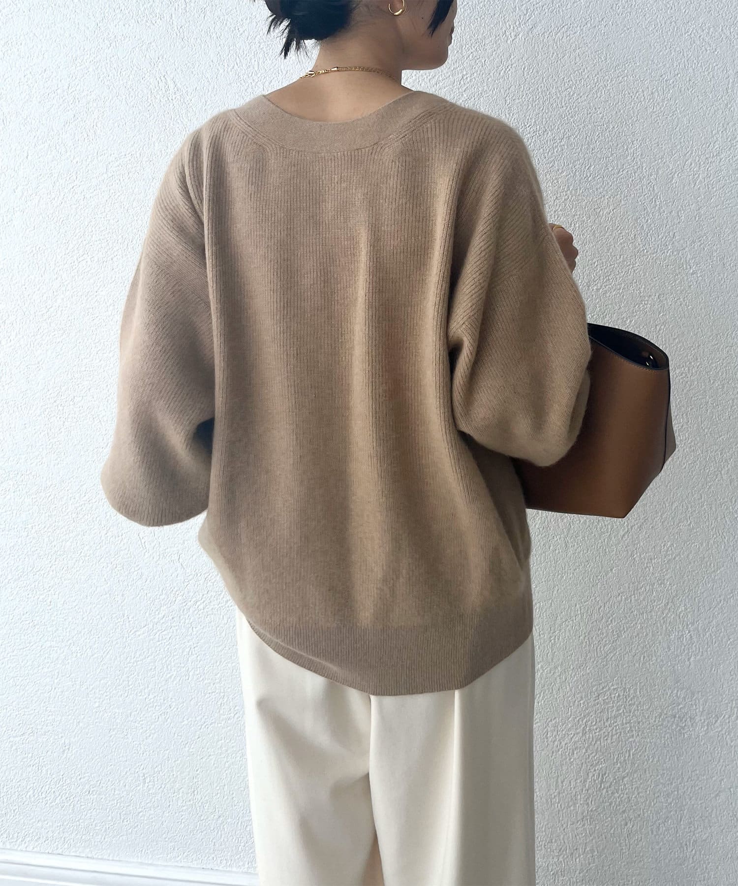 OUTLET(アウトレット) 【RIVE DROITE】ヘアリーラメ2WAYカーディガン