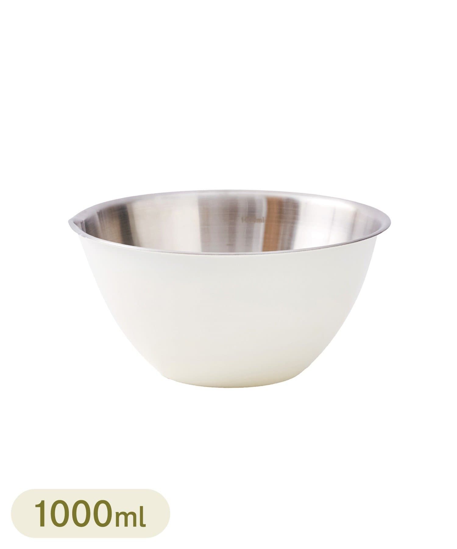 3COINS(スリーコインズ) 軽量ステンレスボウル：M（1000ml）／KITINTO