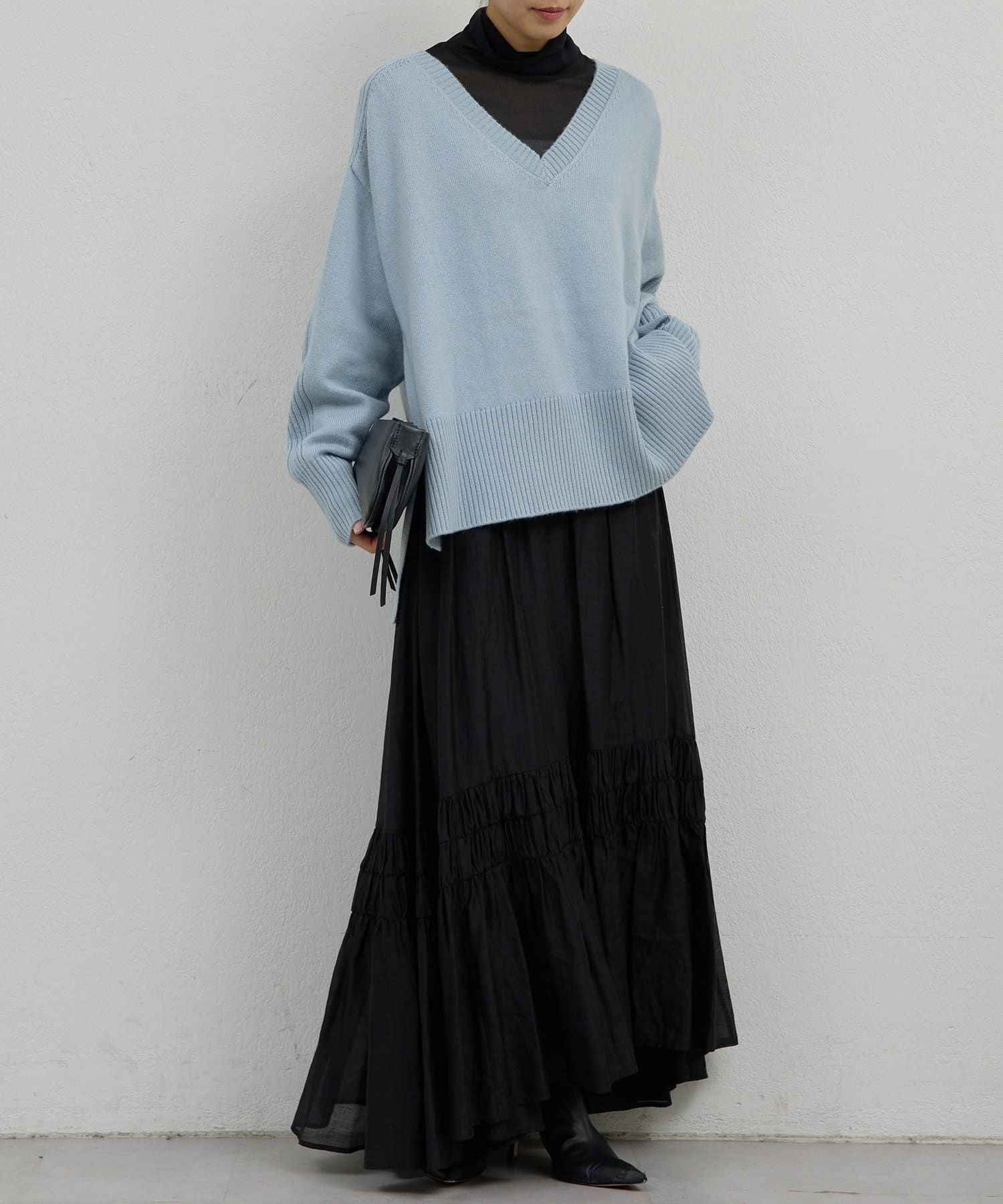 GALLARDAGALANTE(ガリャルダガランテ) 【脱マンネリニット】【MANAKAコラボ】フードセットニット