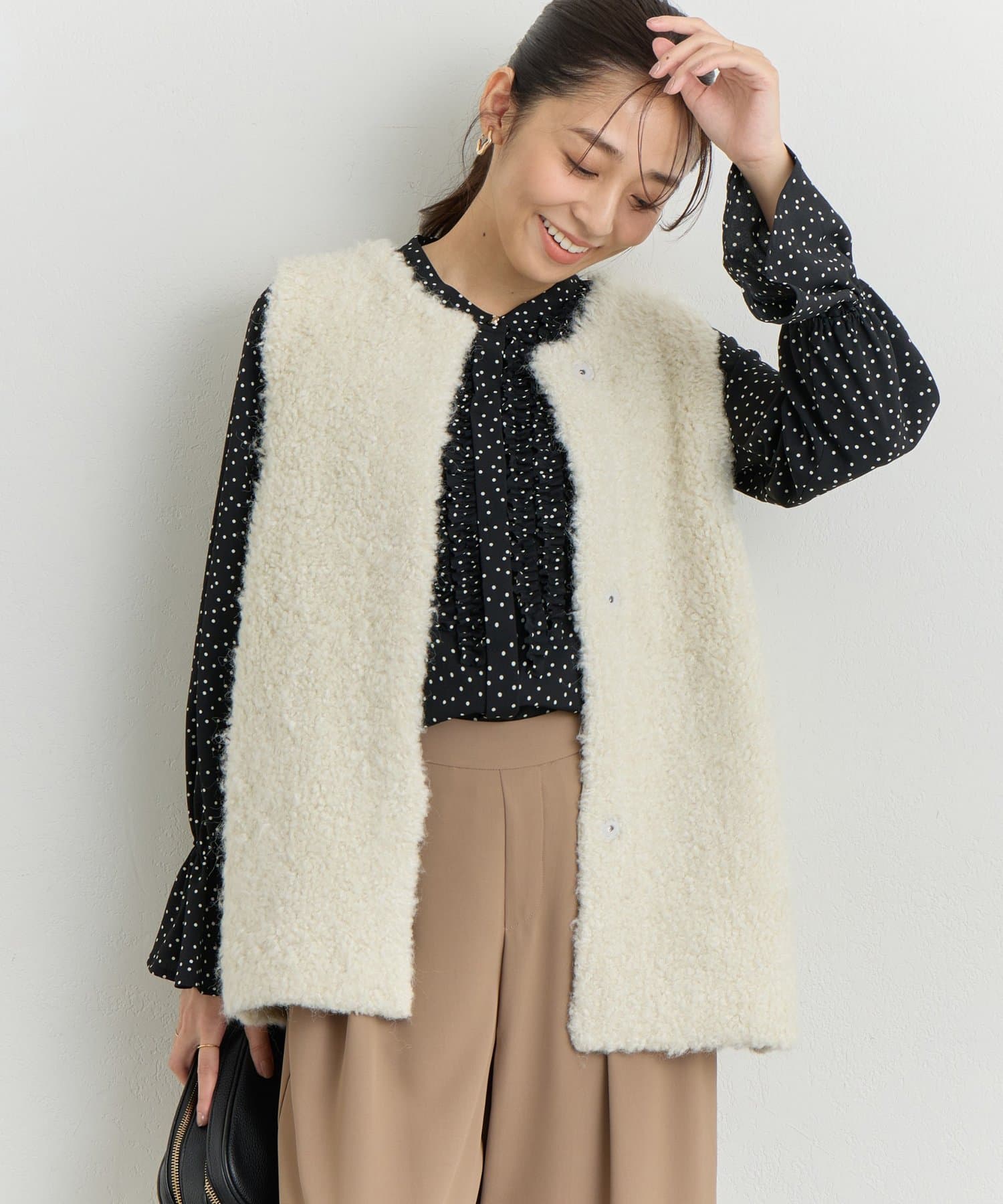 un dix cors(アンディコール) 《主役級アイテム》シープライクニットベスト