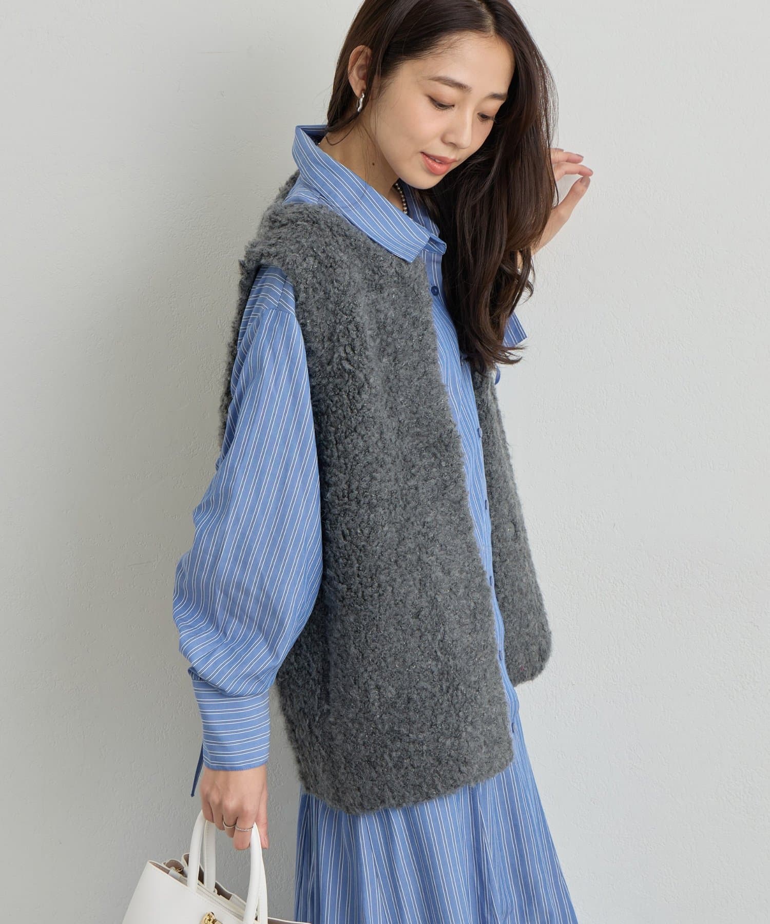 un dix cors(アンディコール) 《主役級アイテム》シープライクニットベスト