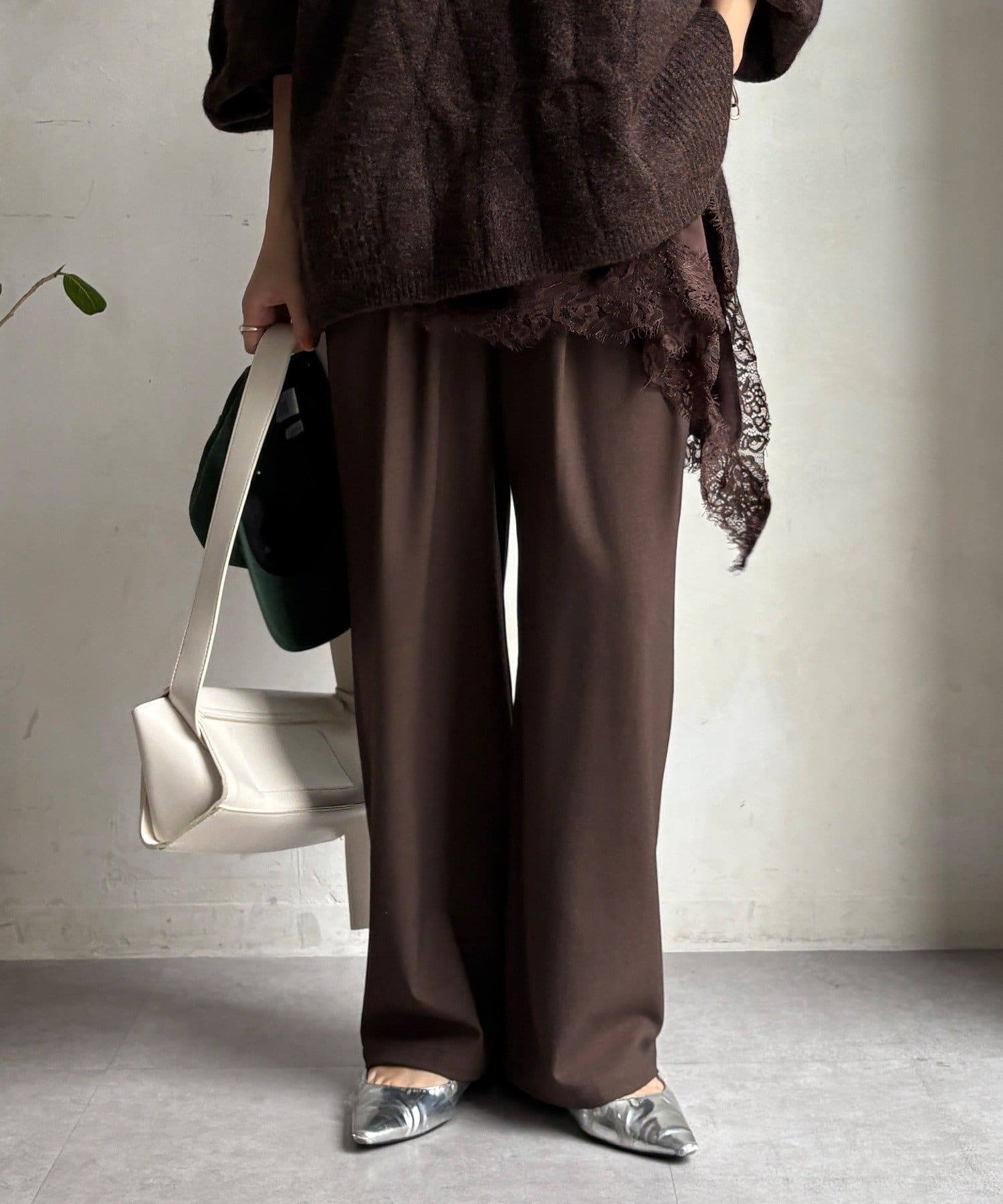 DOUDOU(ドゥドゥ) 裏起毛4WAYストレッチパンツ