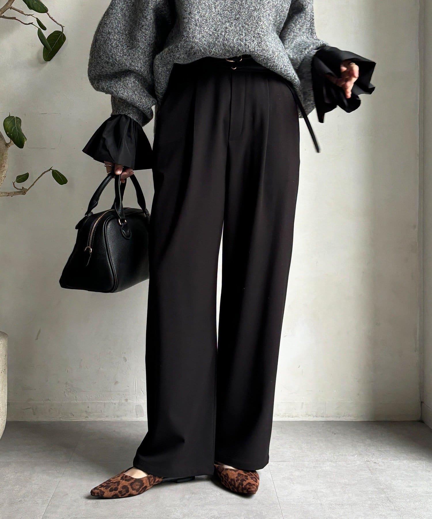 DOUDOU(ドゥドゥ) 裏起毛4WAYストレッチパンツ