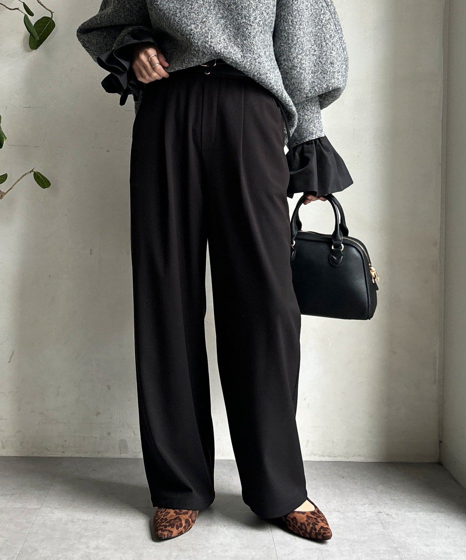 DOUDOU(ドゥドゥ) 裏起毛4WAYストレッチパンツ