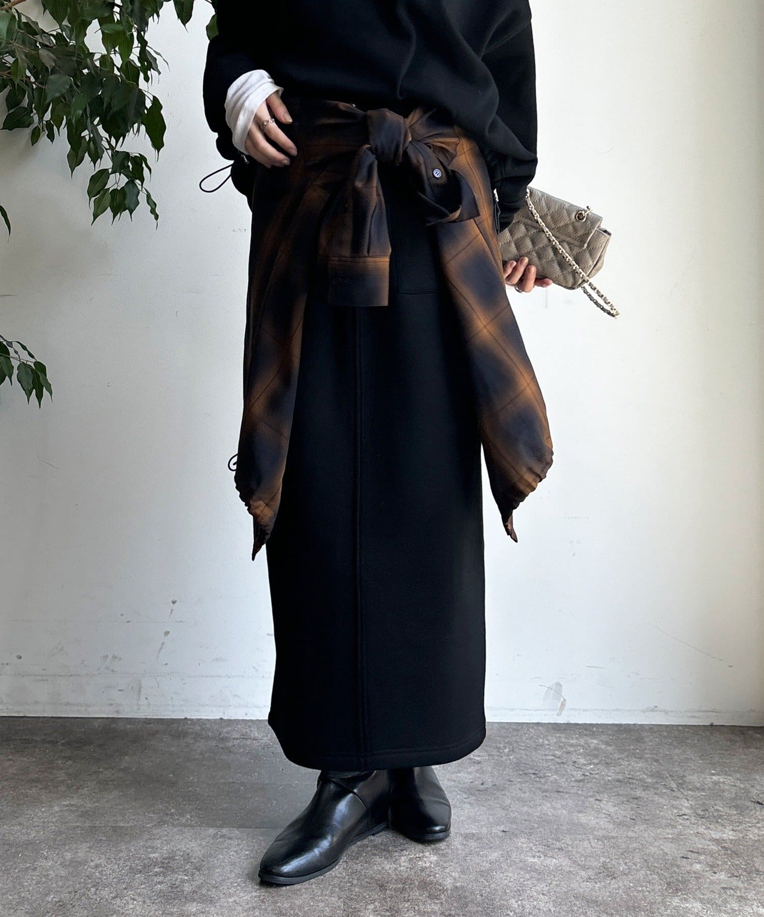 DOUDOU(ドゥドゥ) ボンバーヒートIラインスカート