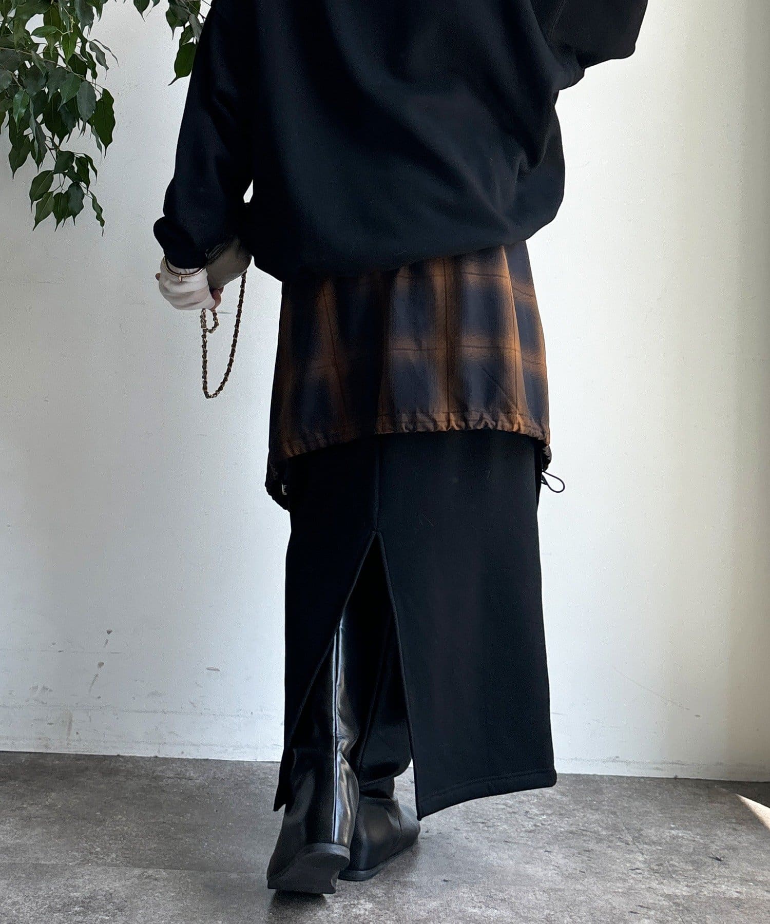 DOUDOU(ドゥドゥ) ボンバーヒートIラインスカート